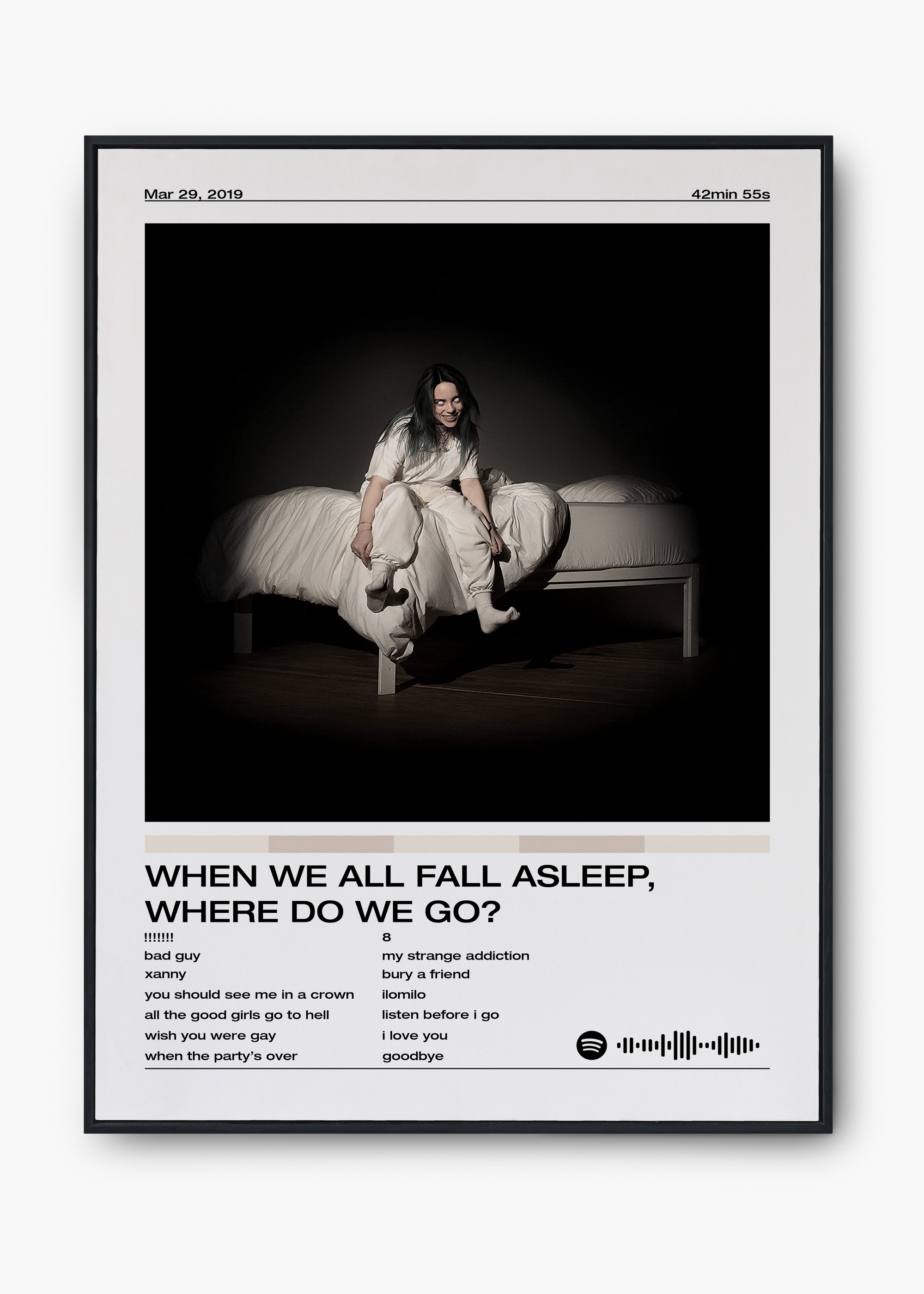 Quadro Billie Eilish When We All Fall Asleep - 1