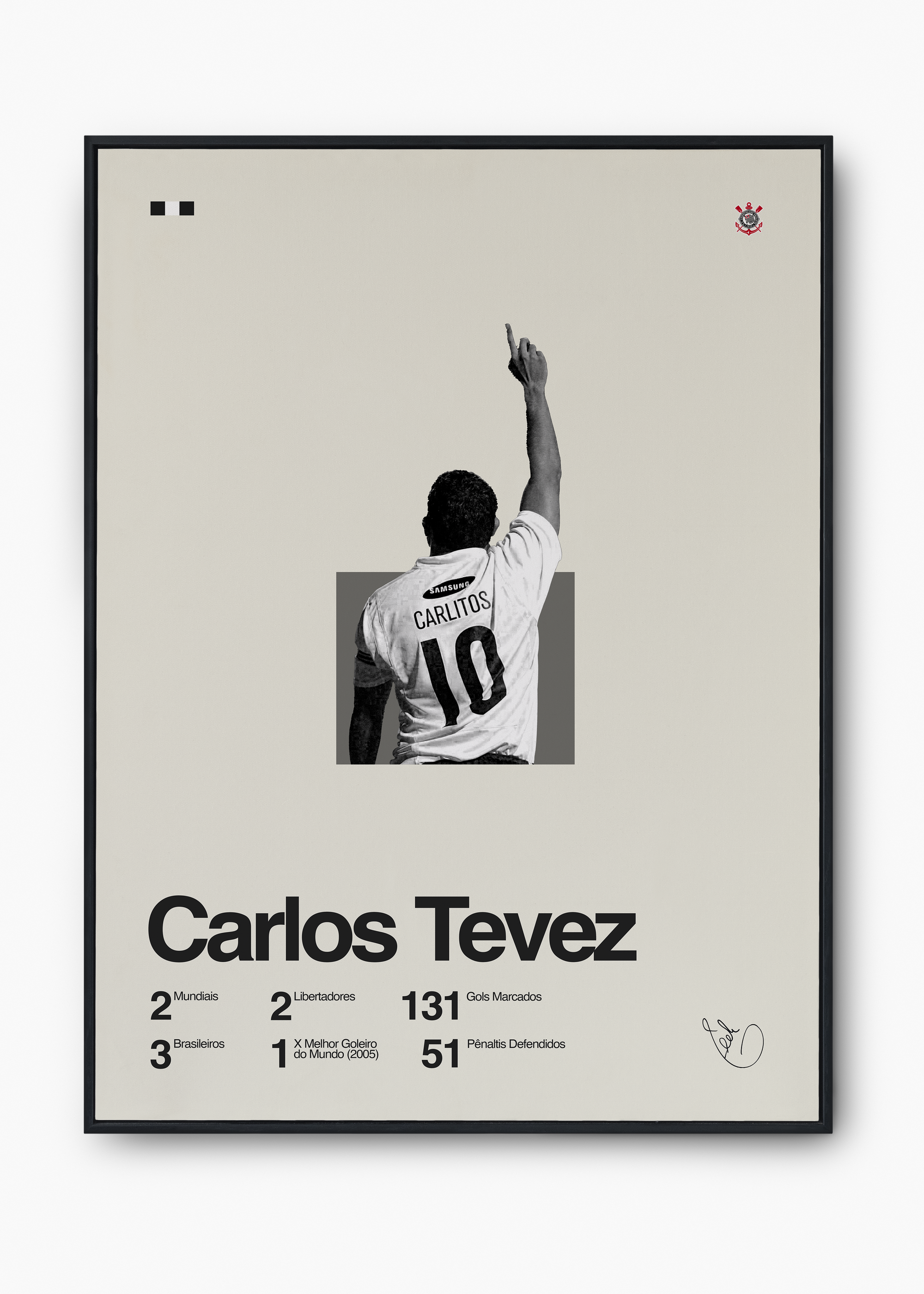 Quadro Carlos Tevez - 1