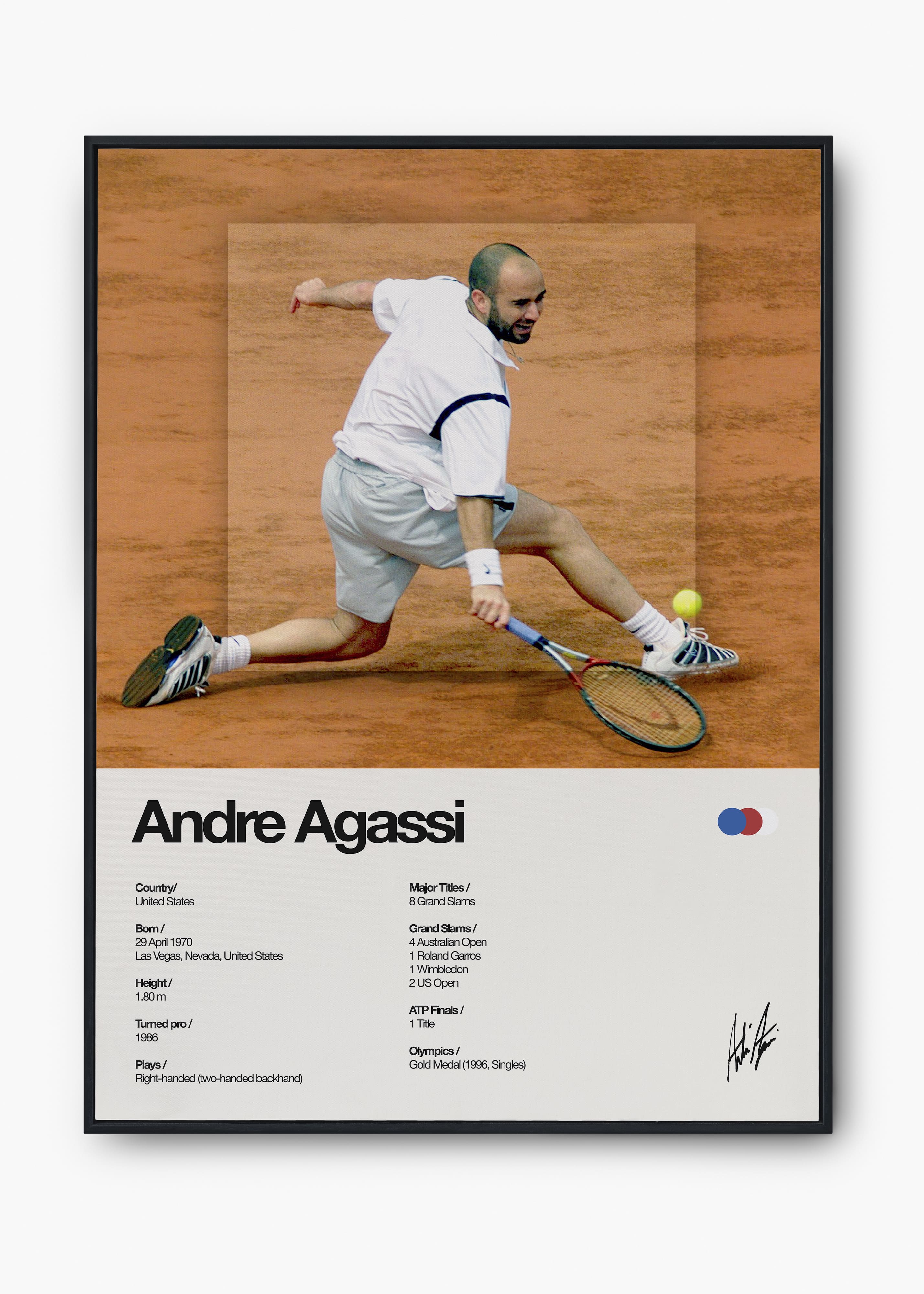Quadro Andre Agassi