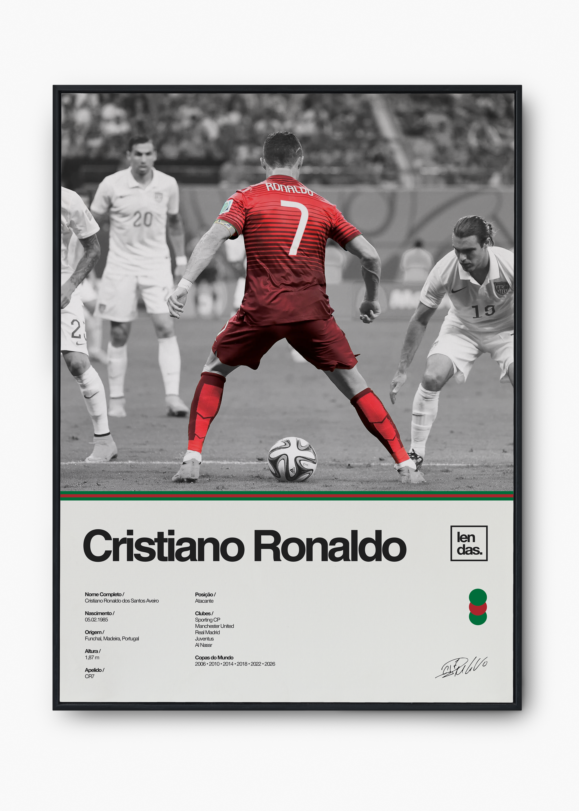 Quadro Cristiano Ronaldo CR7 - 1