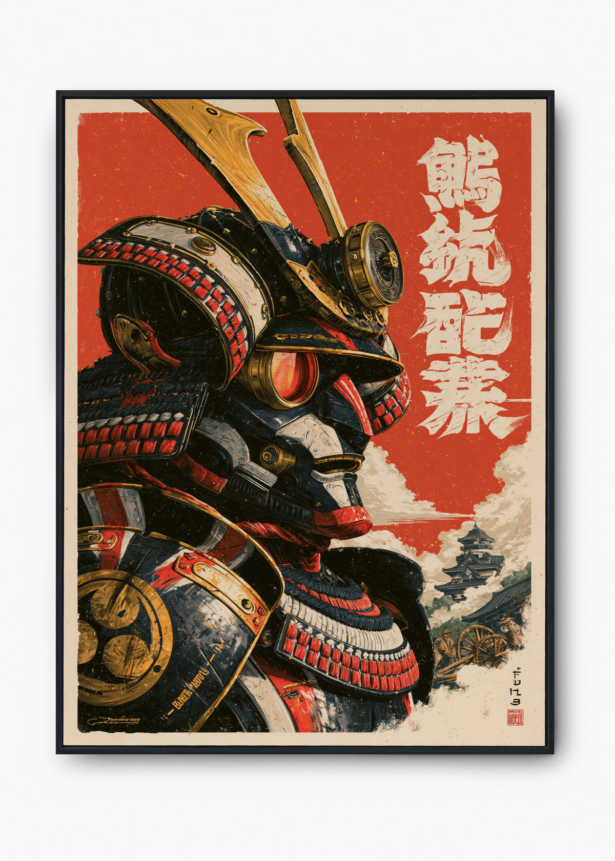 Quadro Japonês Mecha Samurai - 1
