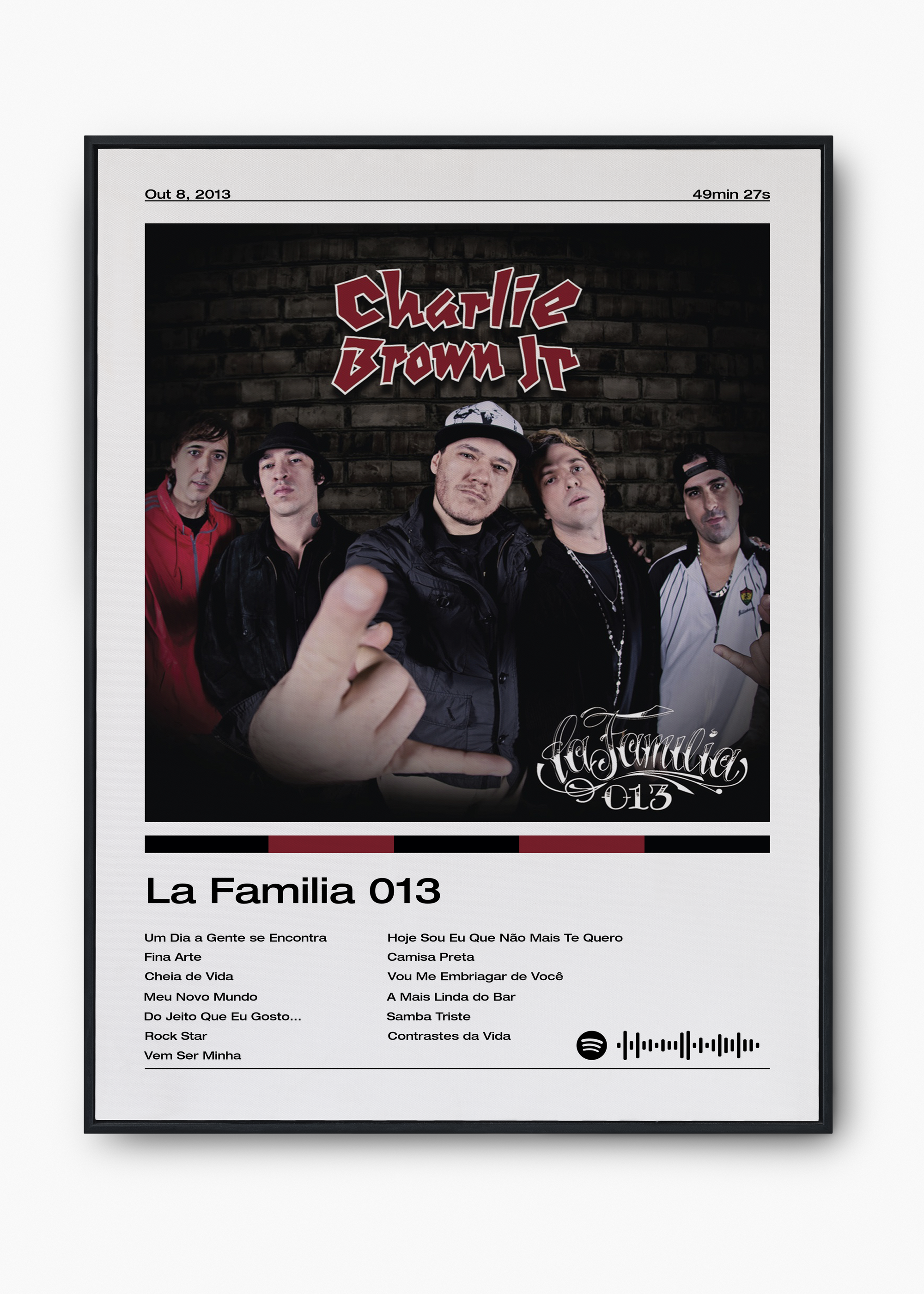 Quadro Charlie Brown Jr. La Familia 013 - 1