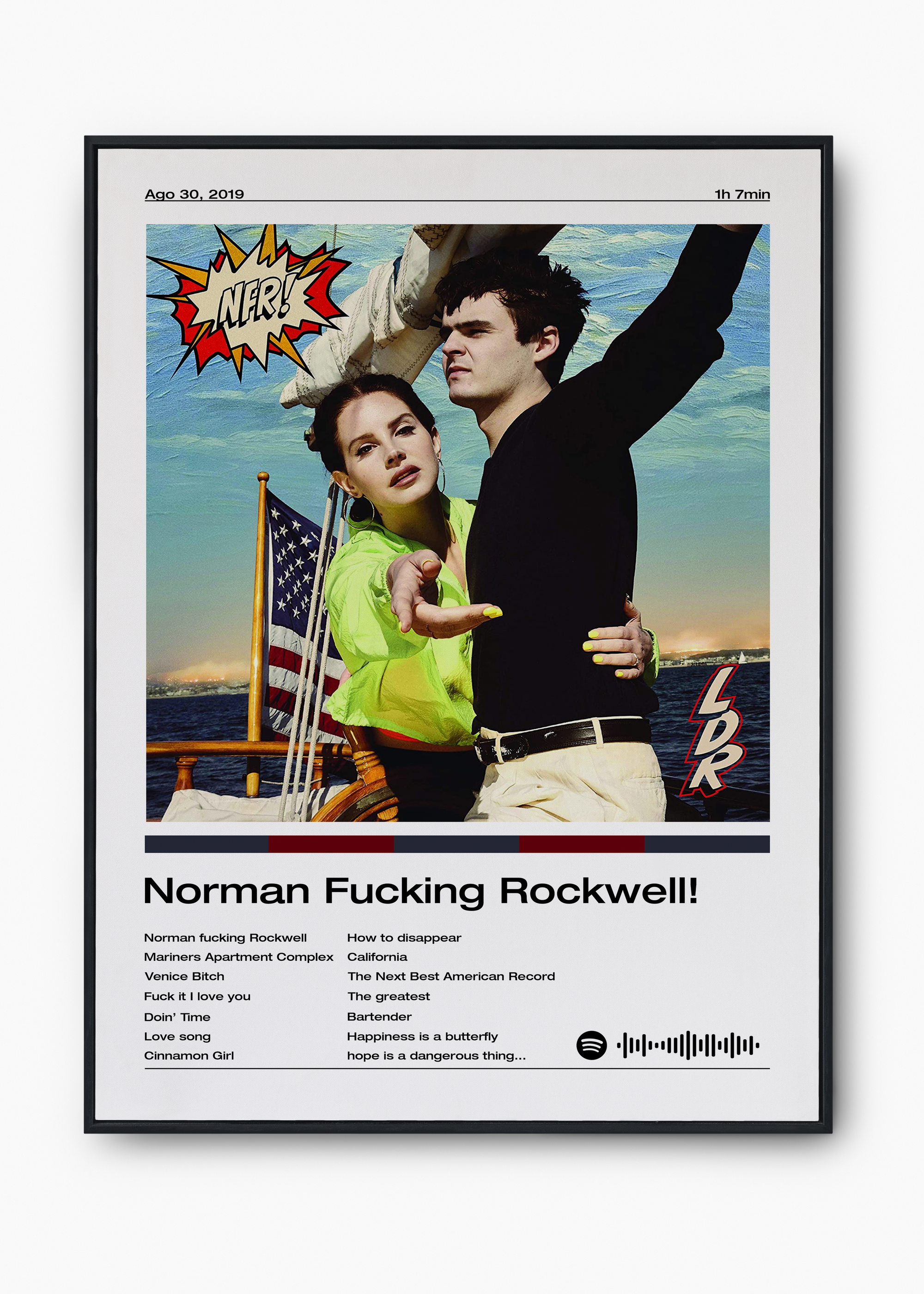Quadro Lana Del Rey Norman Fucking Rockwell - 1