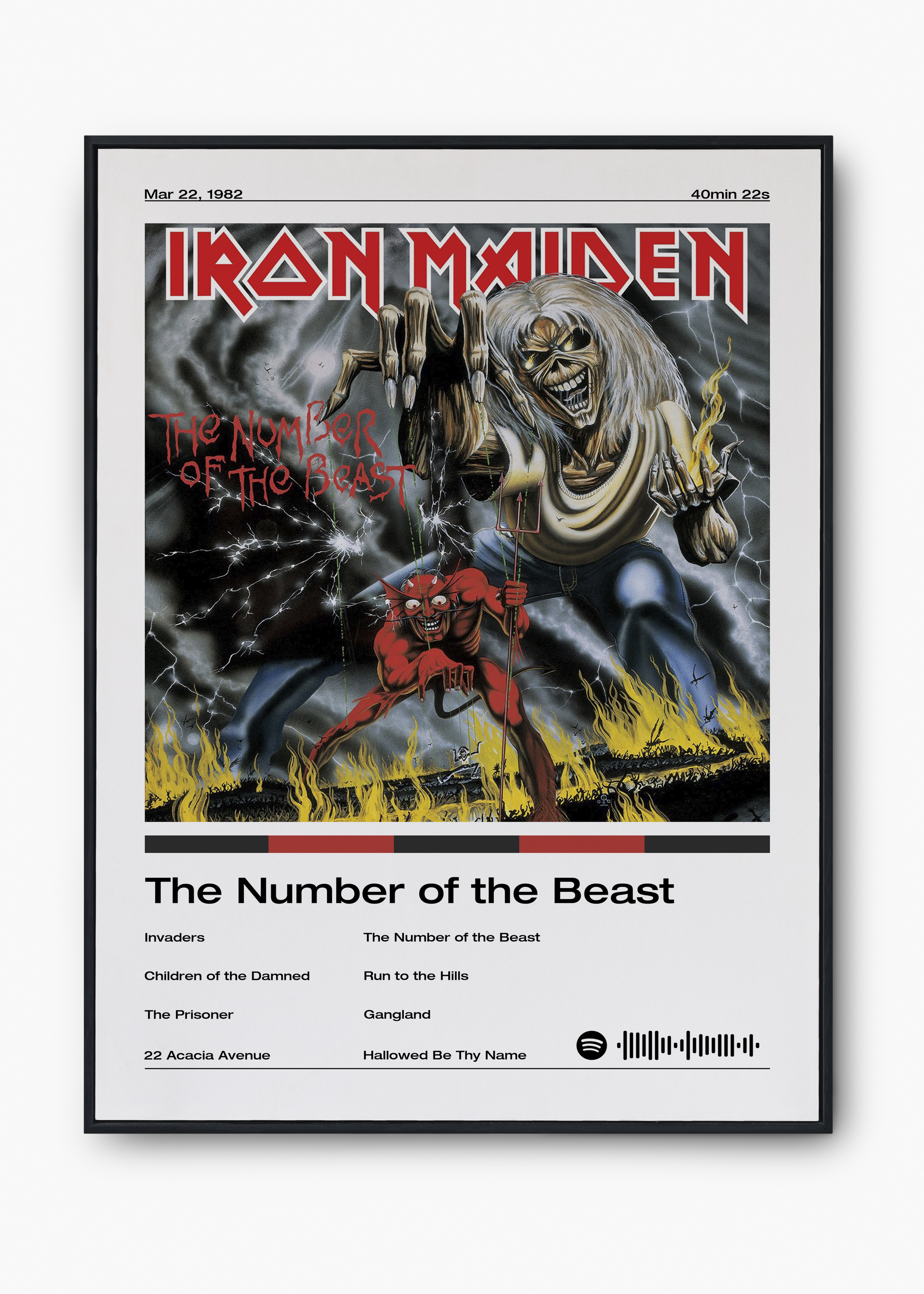Quadro Iron Maiden The Number of the Beast - 1