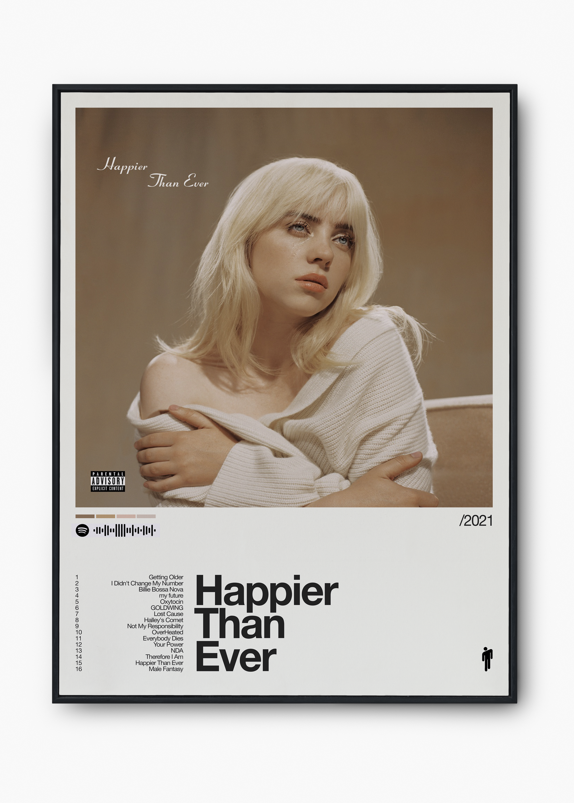 Quadro Billie Eilish Happier Than Ever II - 1