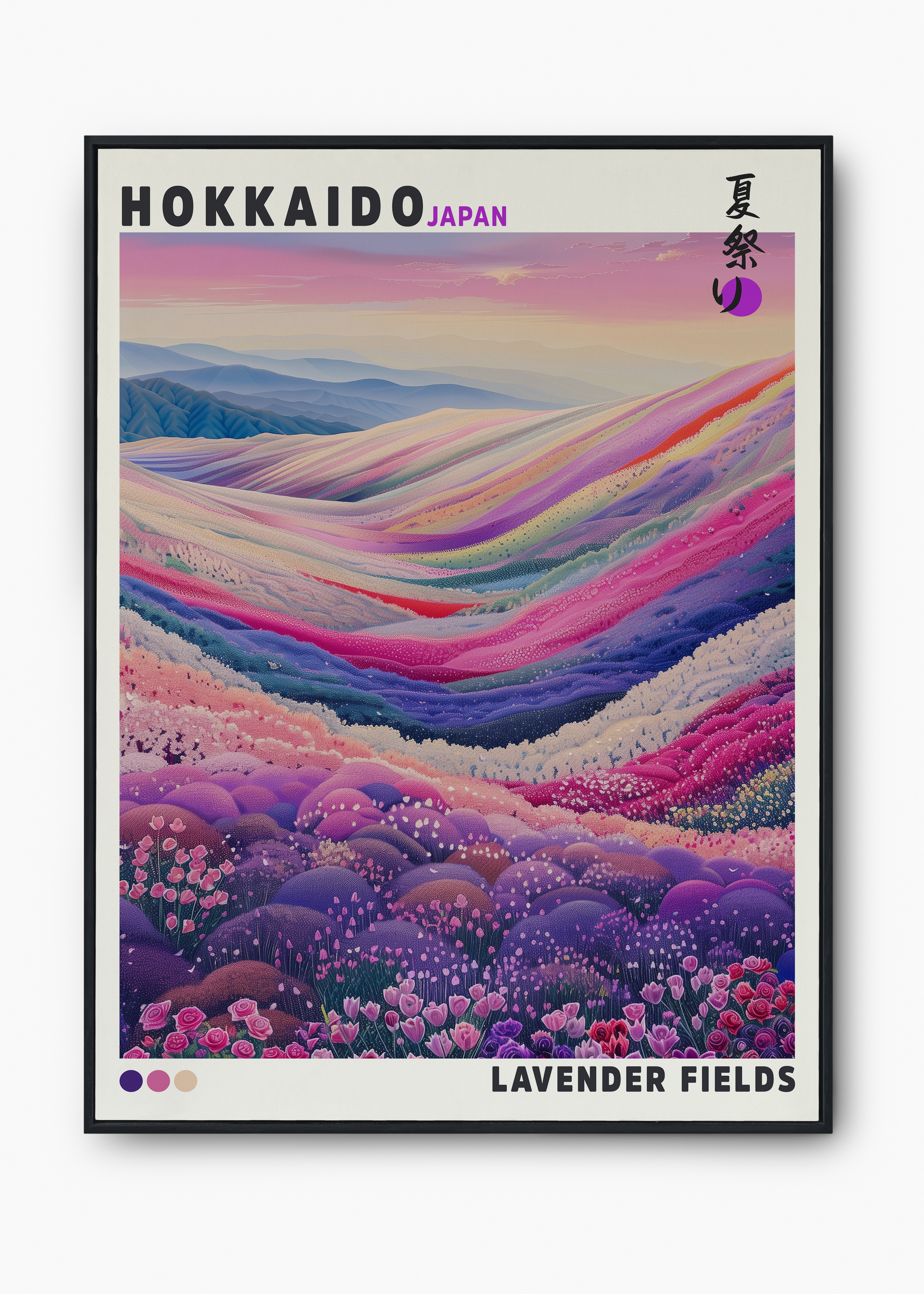 Quadro Japones Lavender Fields - 1