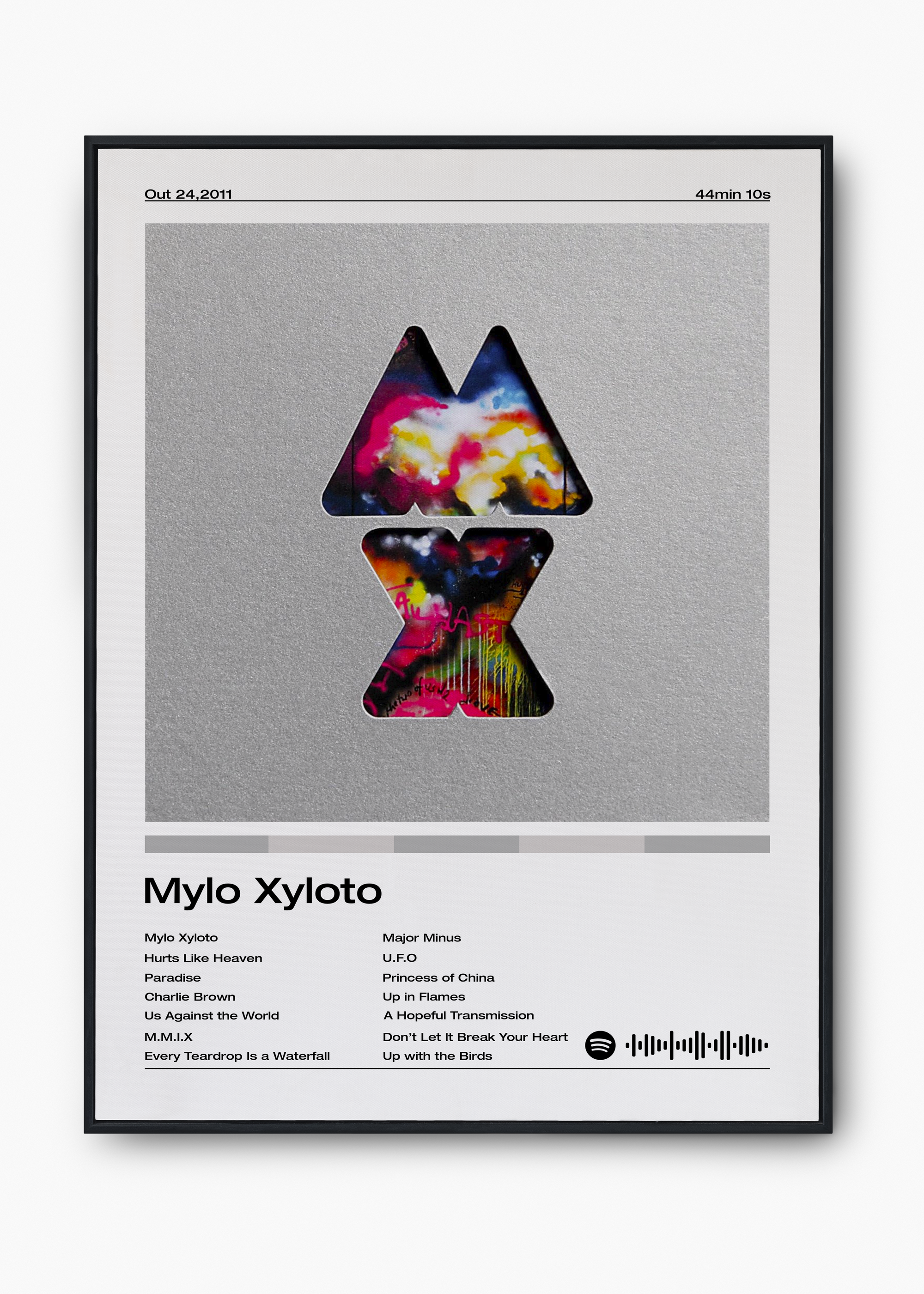 Quadro Coldplay Mylo Xyloto - 1