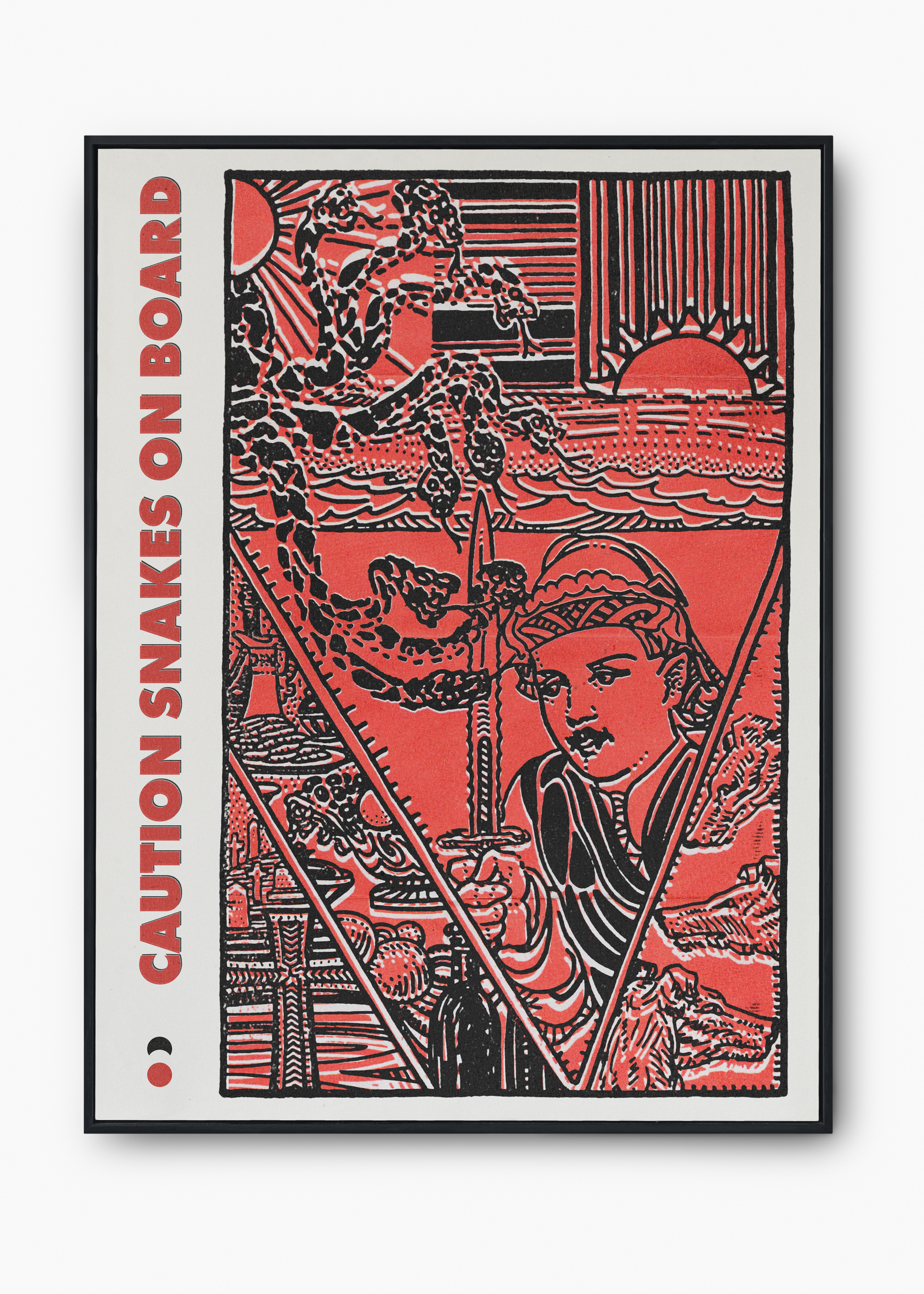 Quadro Caution Snakes on Board - 1