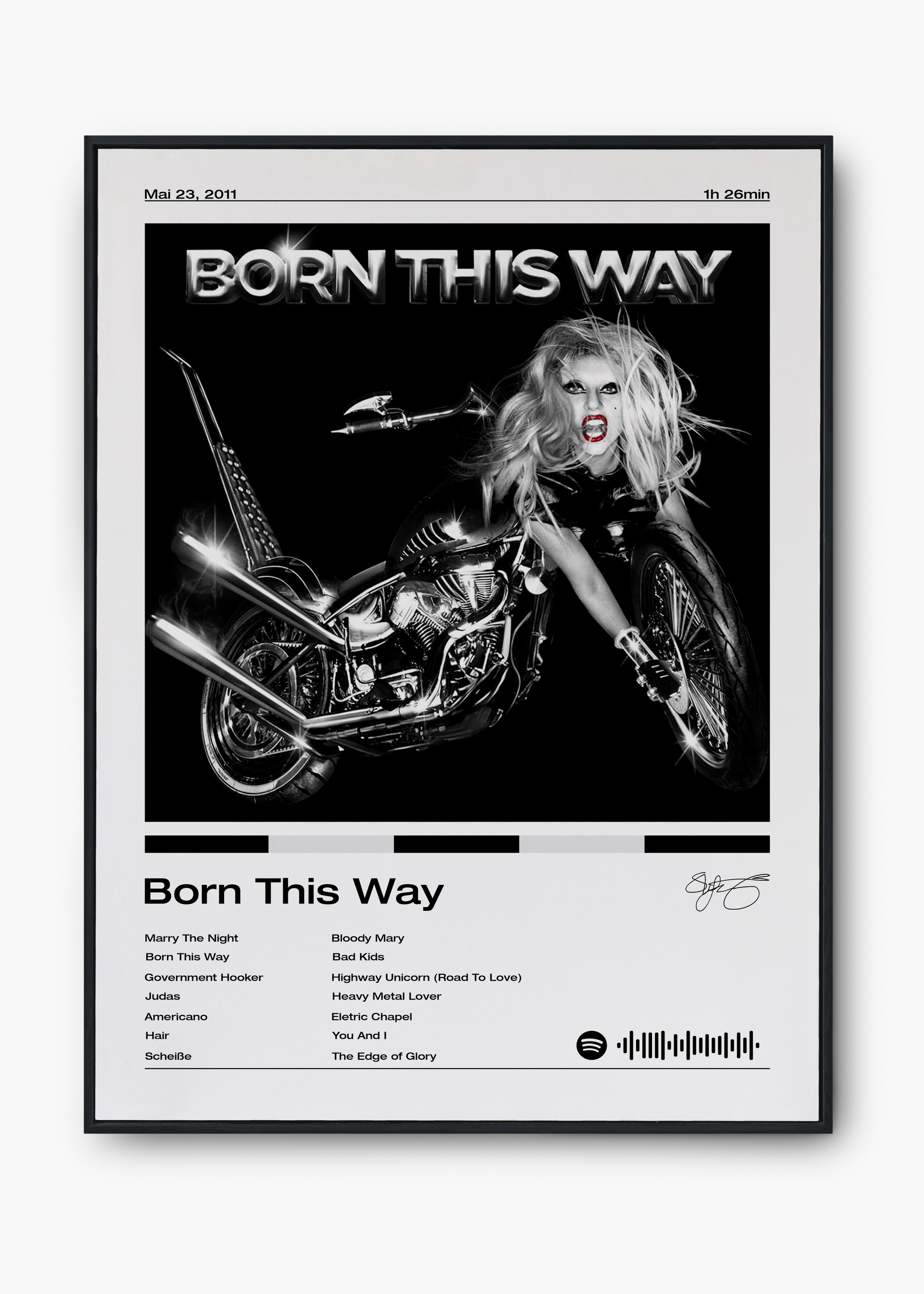 Quadro Lady Gaga Born This Way - 1