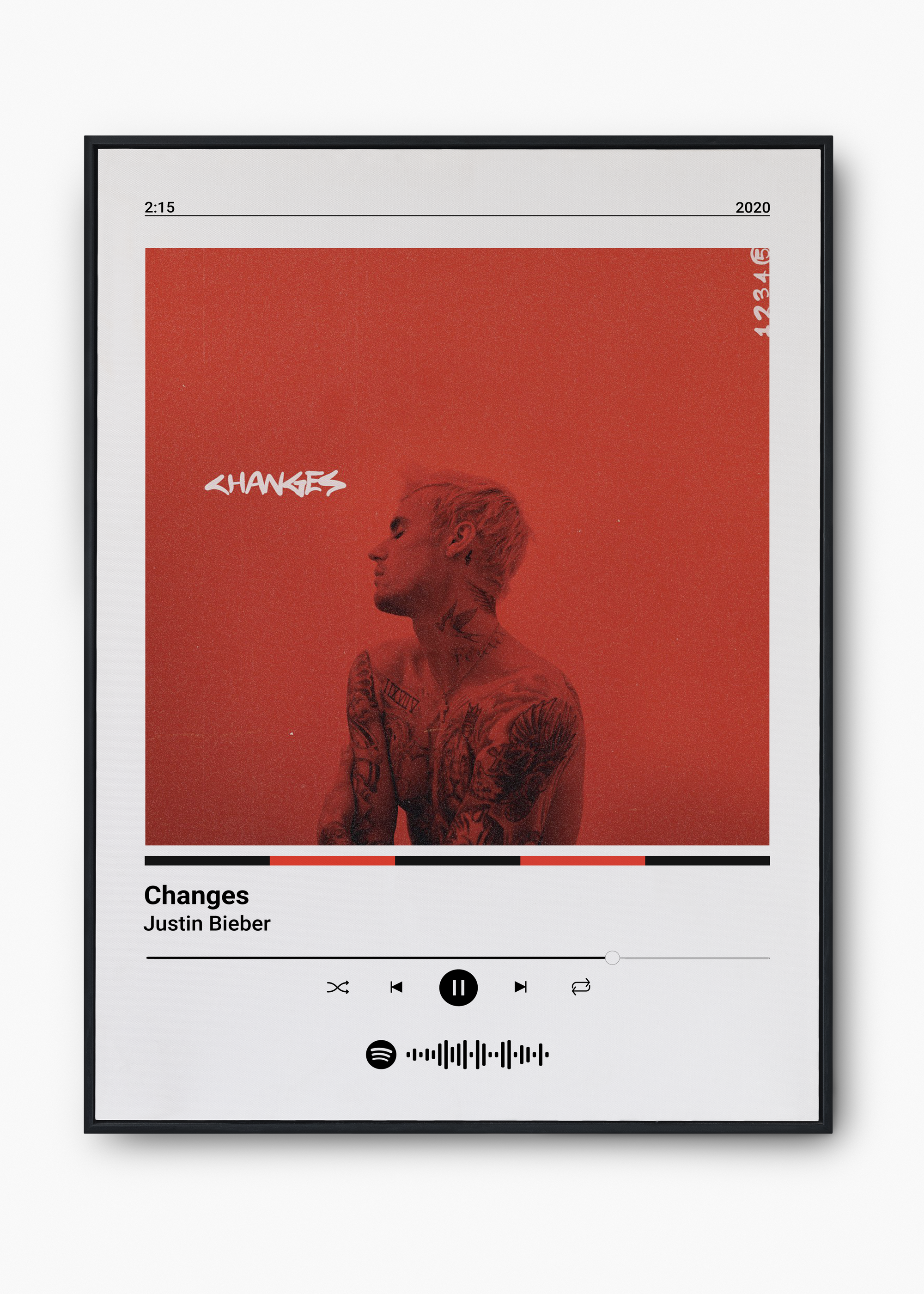Quadro Justin Bieber Changes - 1