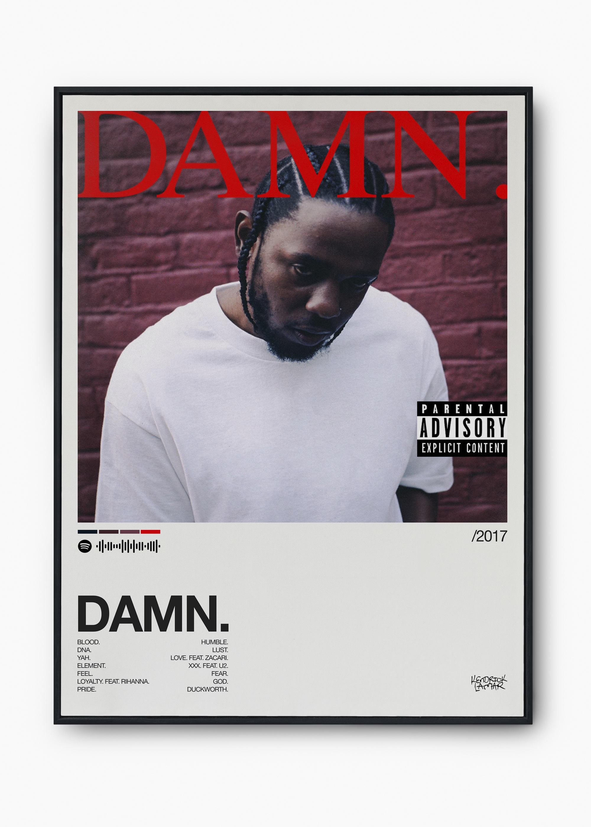 Quadro Kendrick Lamar DAMN II - 1