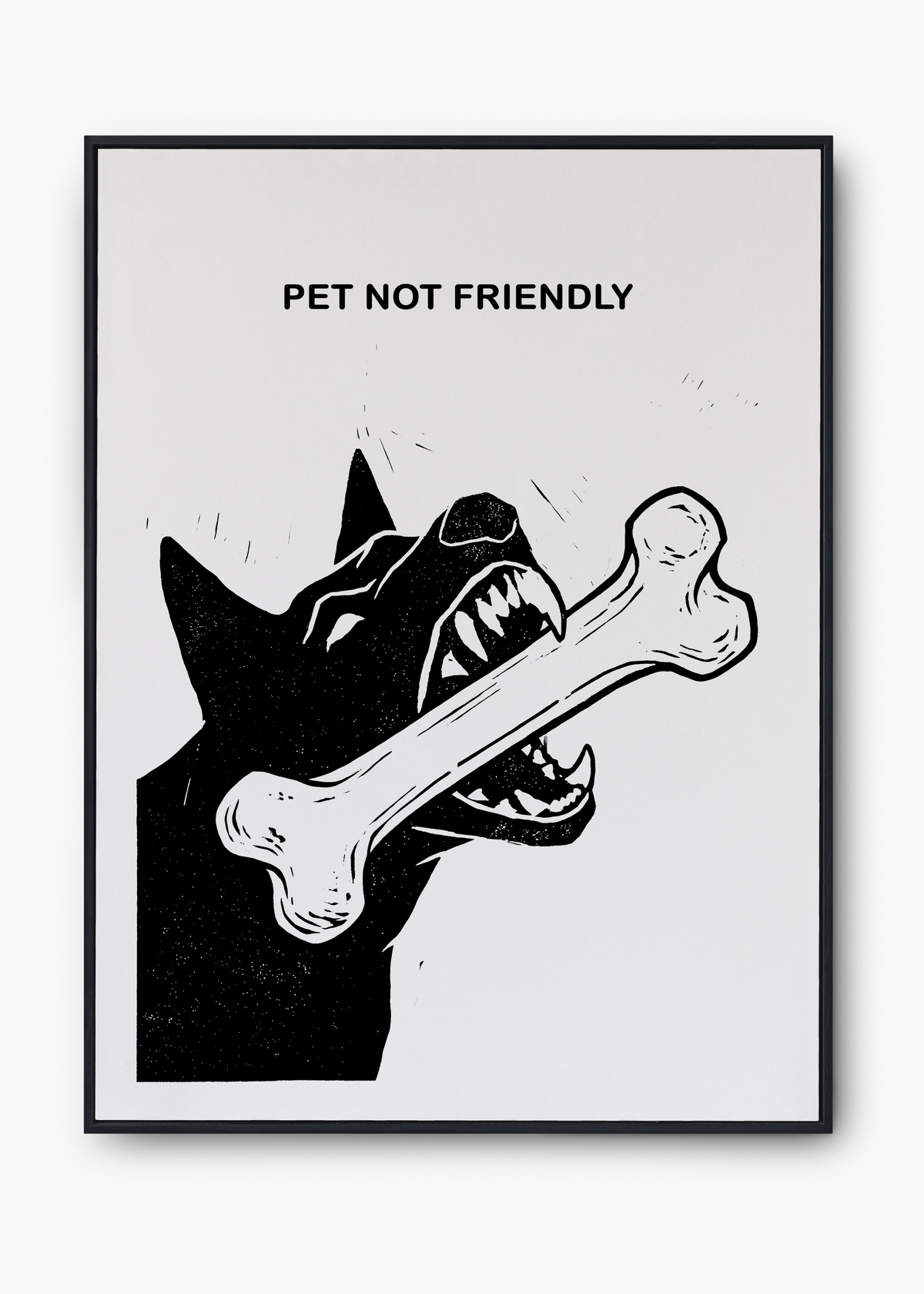 Quadro Pet Not Friendly - 1