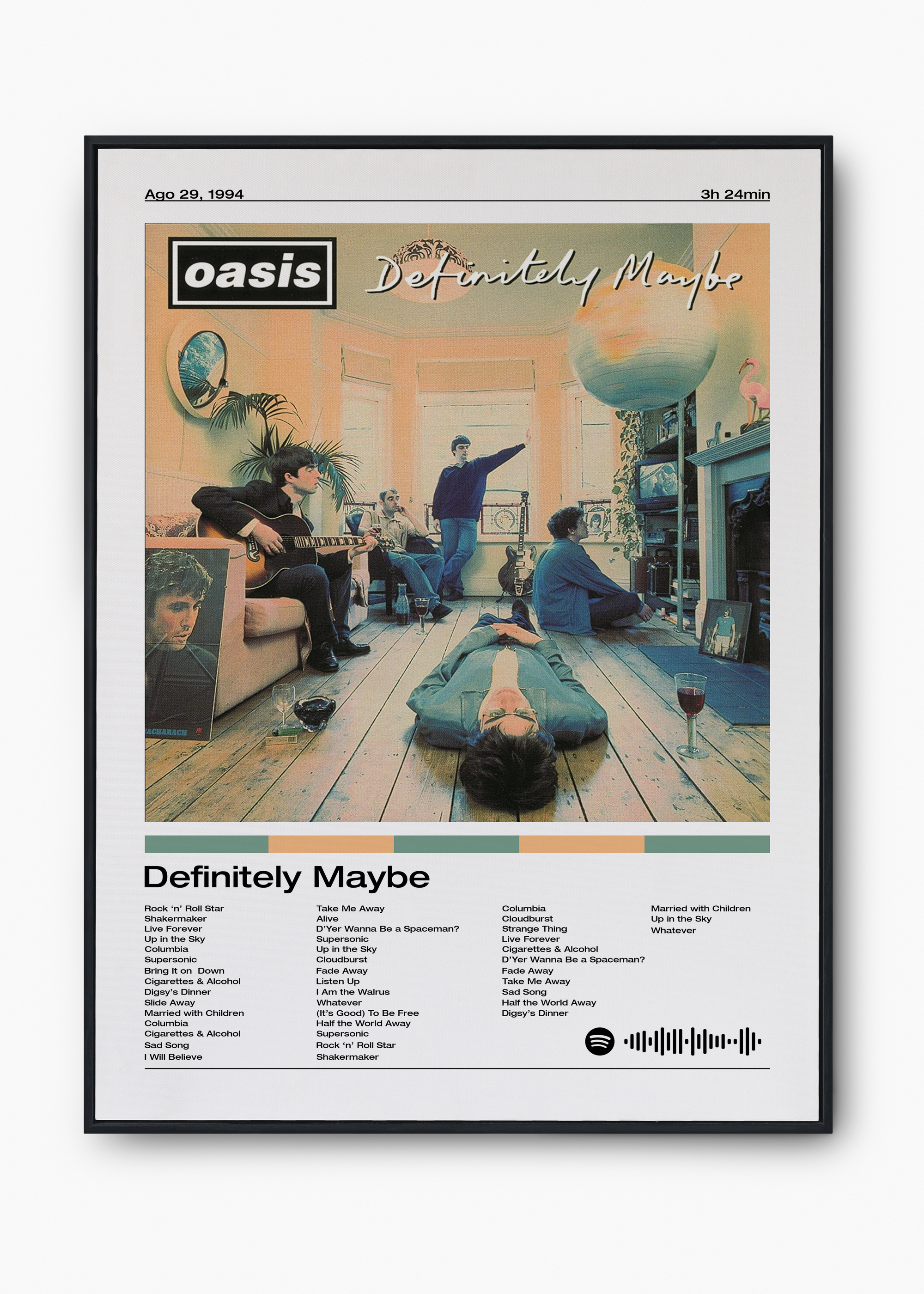 Quadro Oasis Definitely Maybe - 1