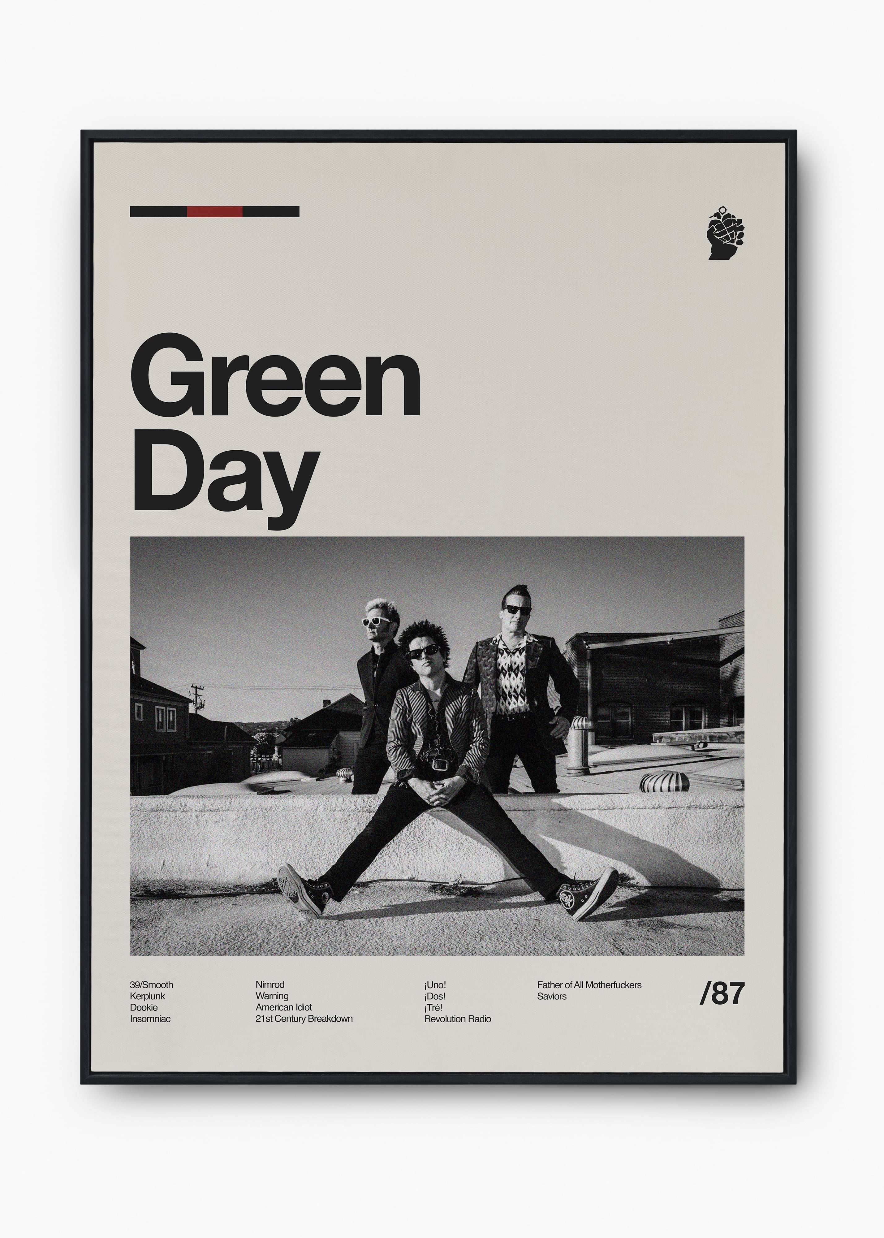 Quadro Green Day Banda