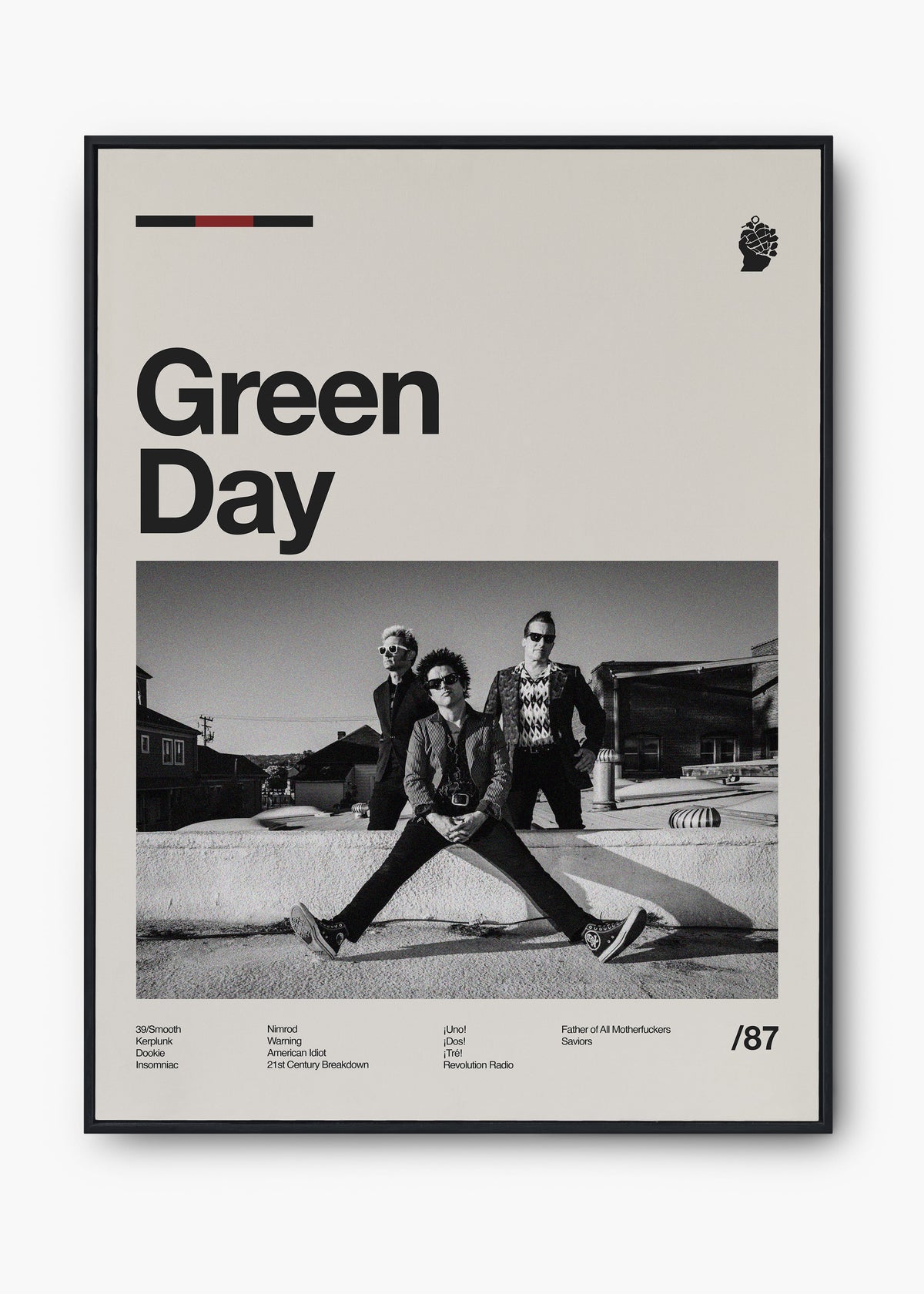 Quadro Green Day Banda