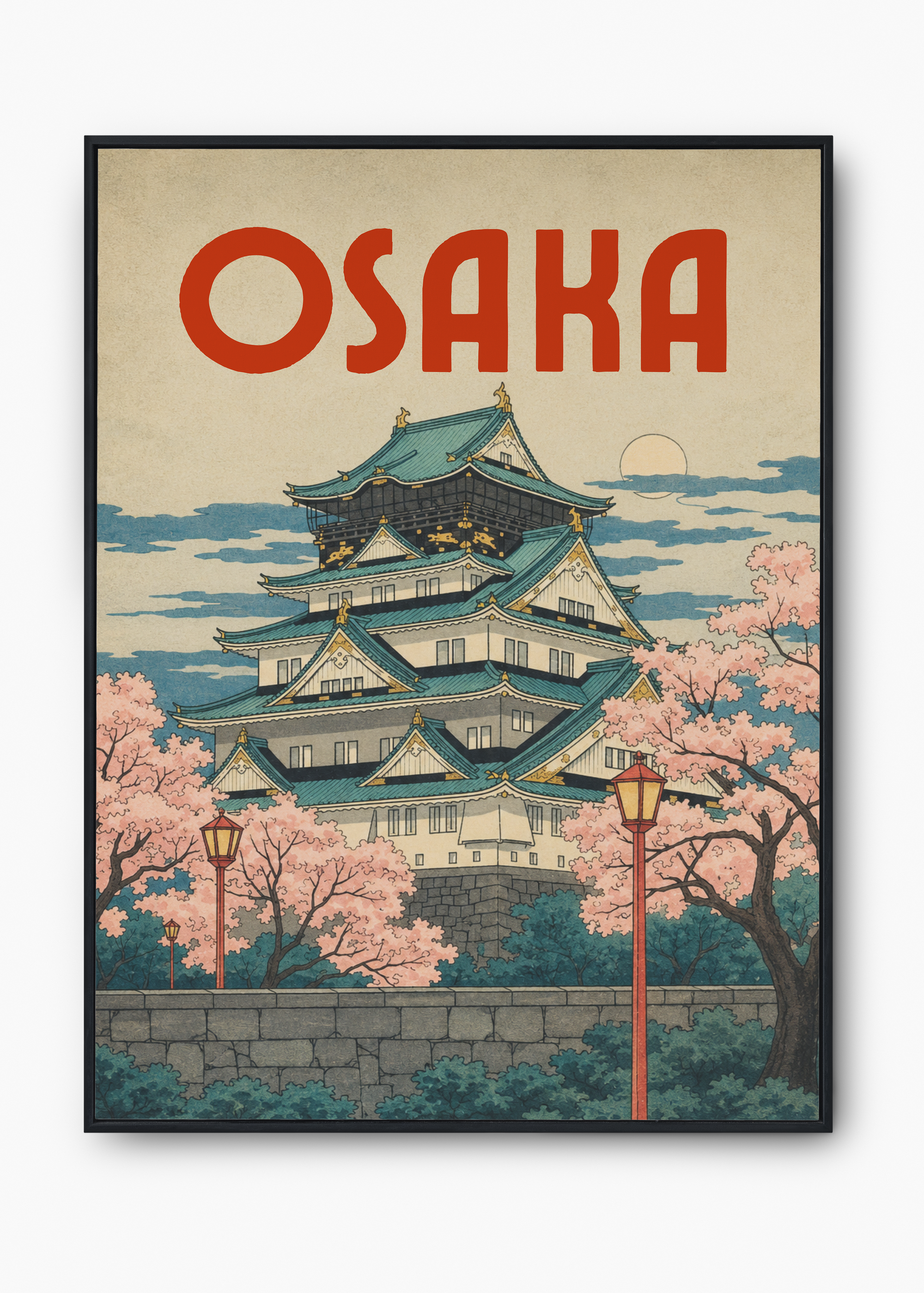 Quadro Japonês Osaka Jo - 1
