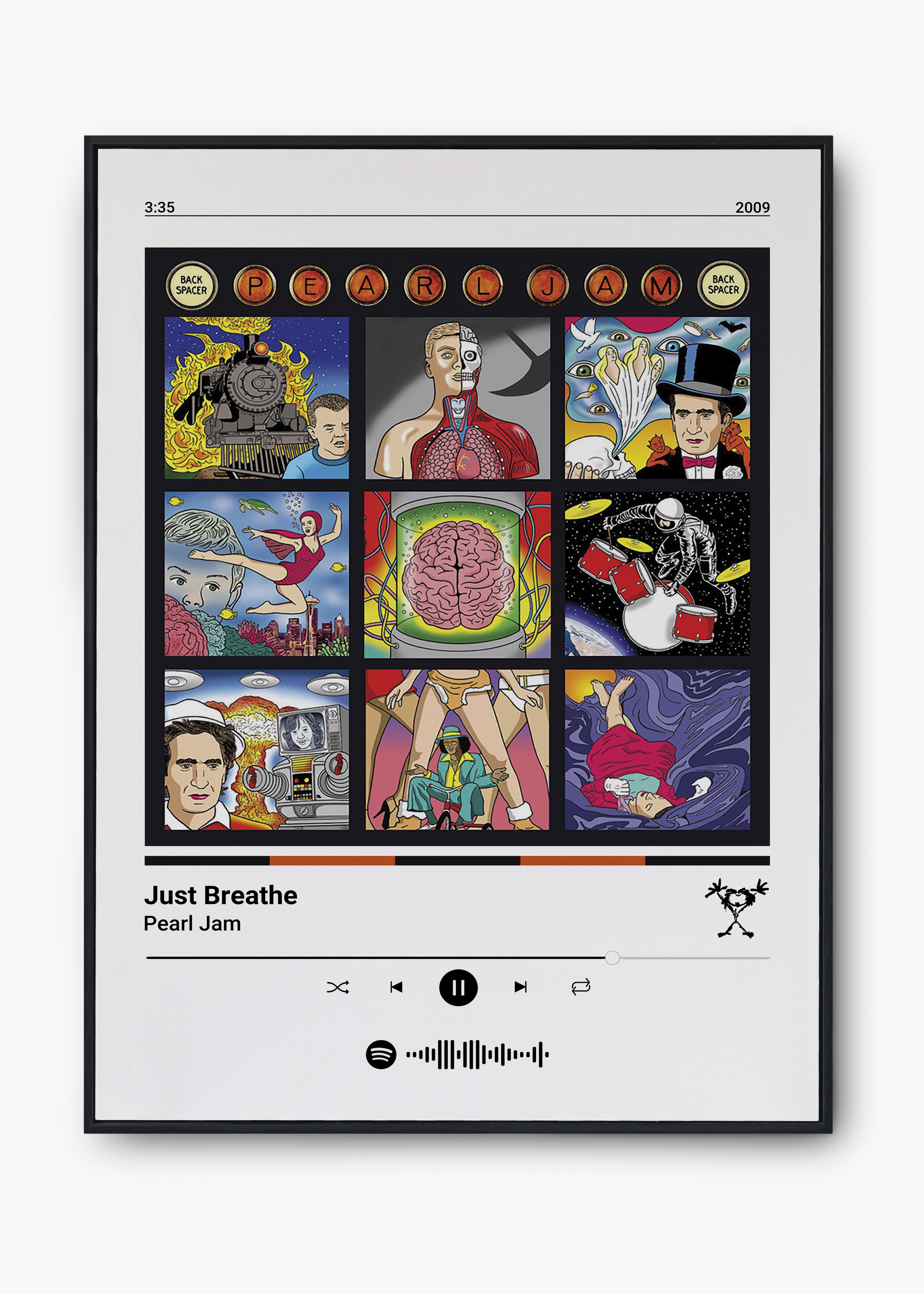 Quadro Pearl Jam Just Breathe - 1