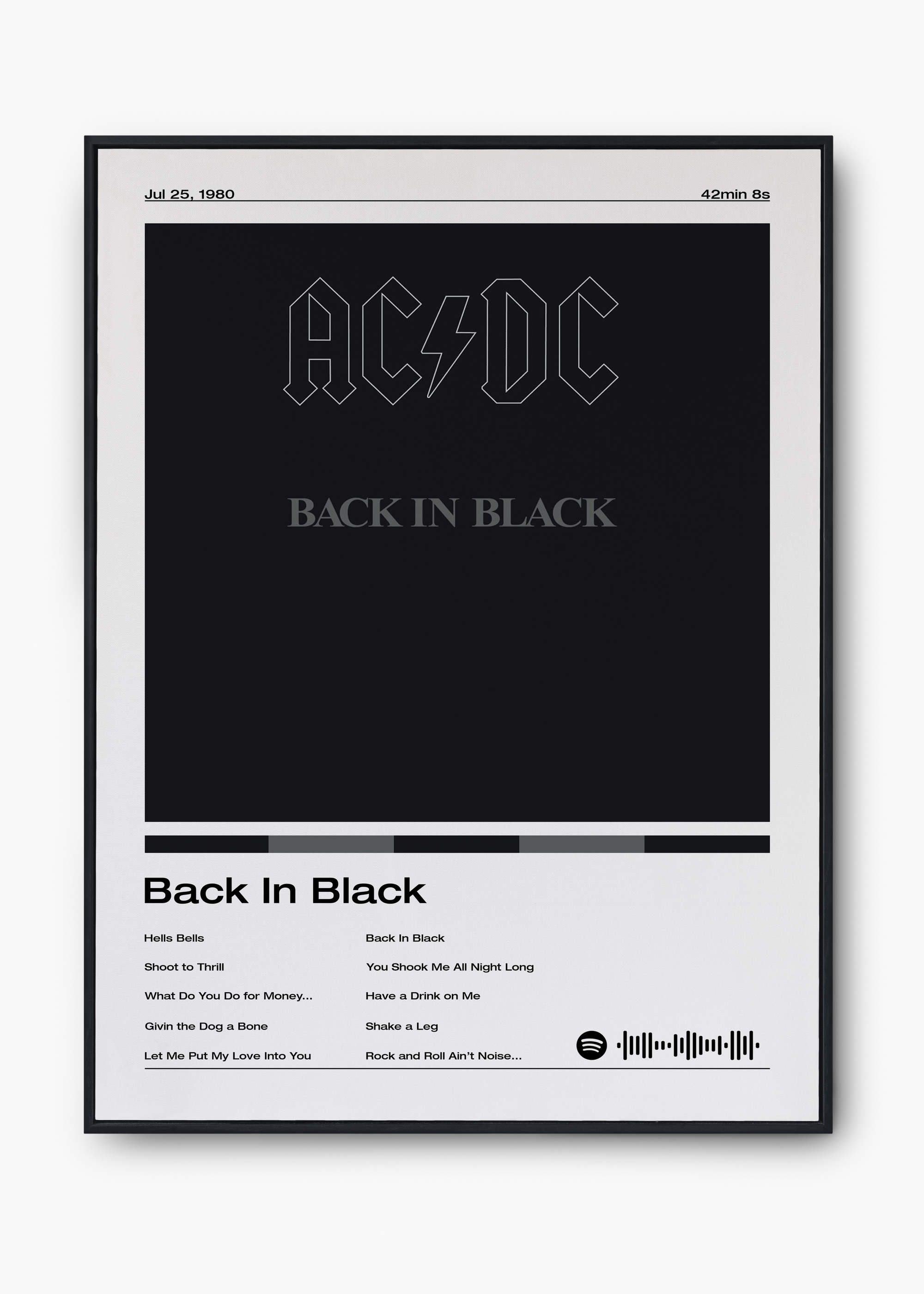 Quadro AC:DC Back in Black v2 - 1