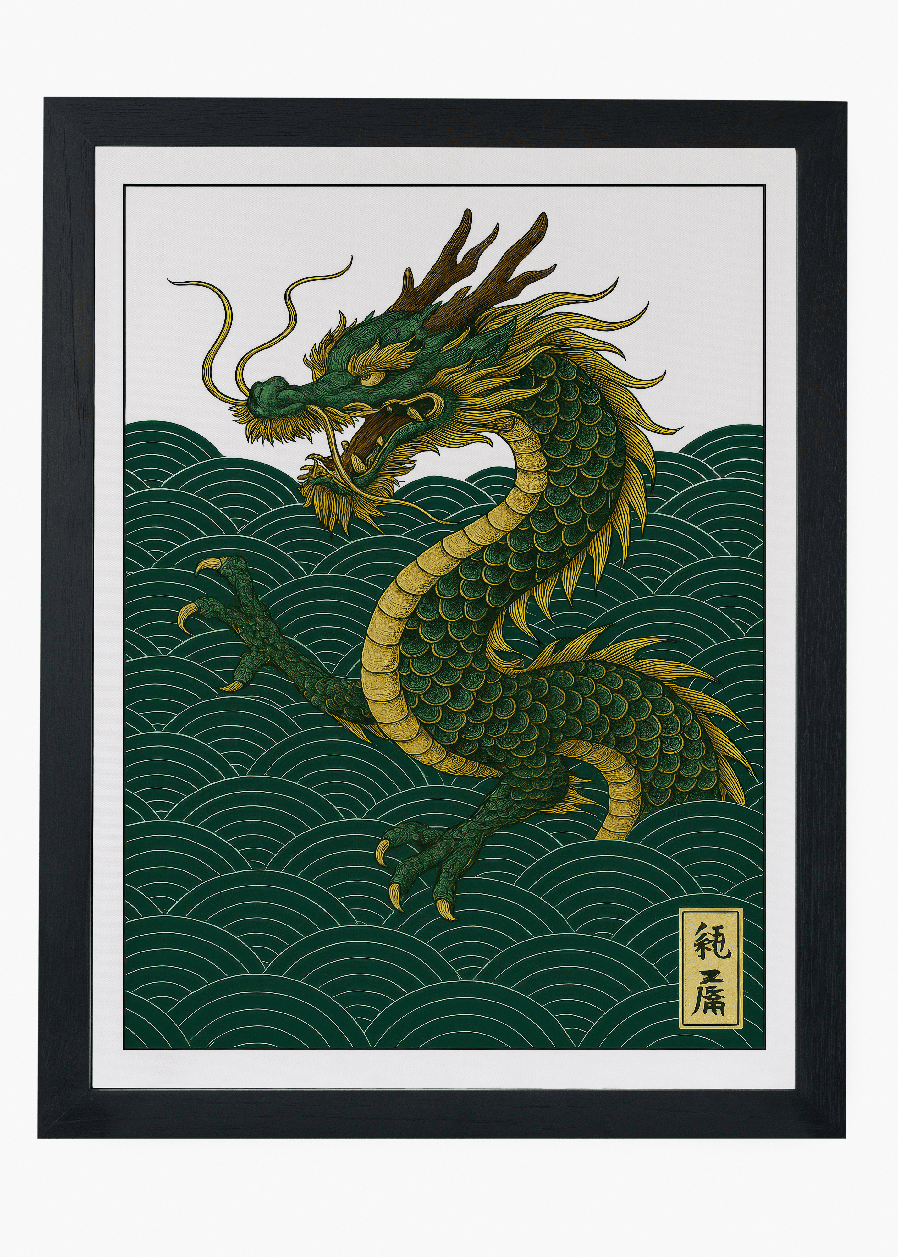 Quadro Japonês Dragon