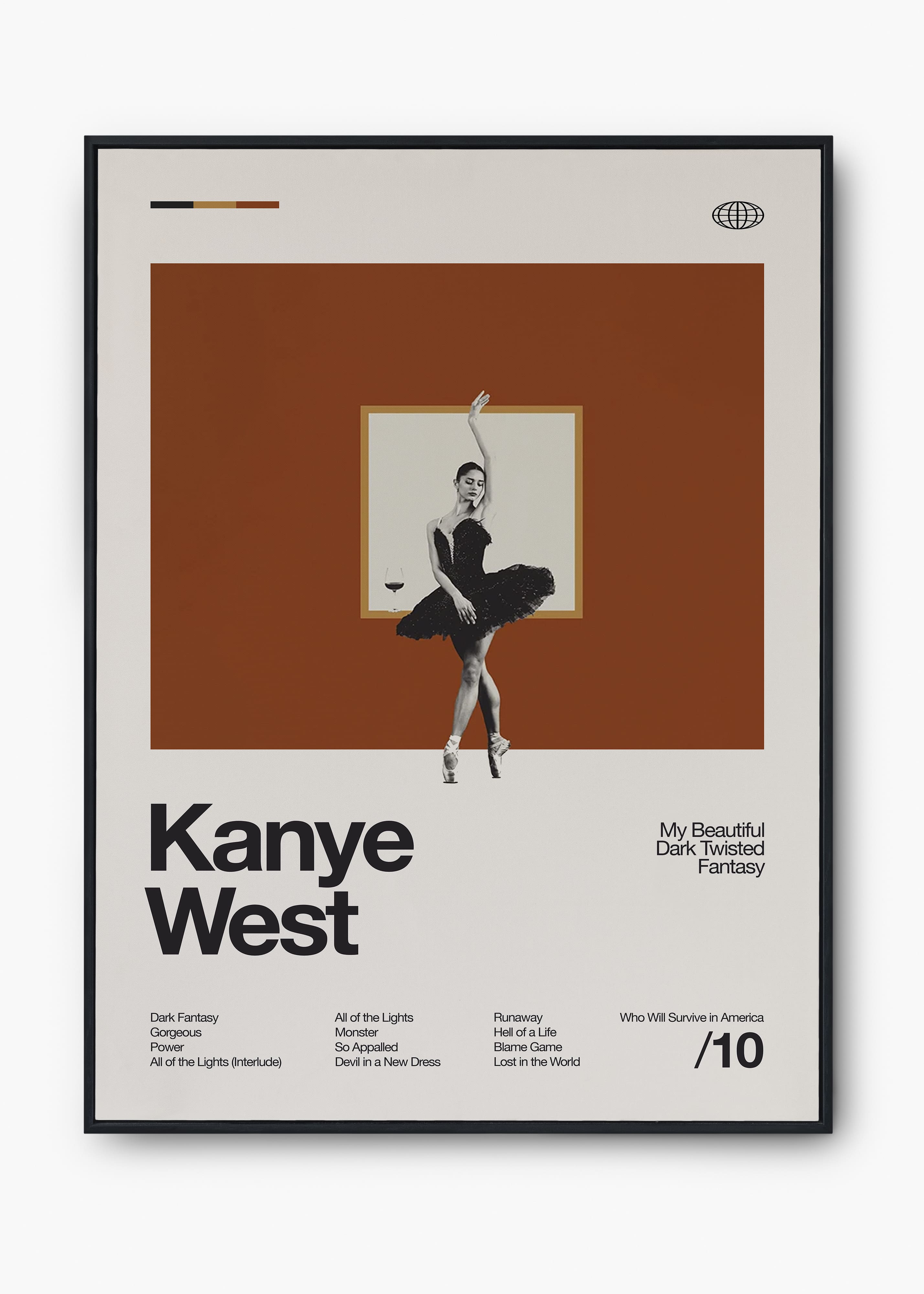 Quadro Kanye West My Beautiful Dark