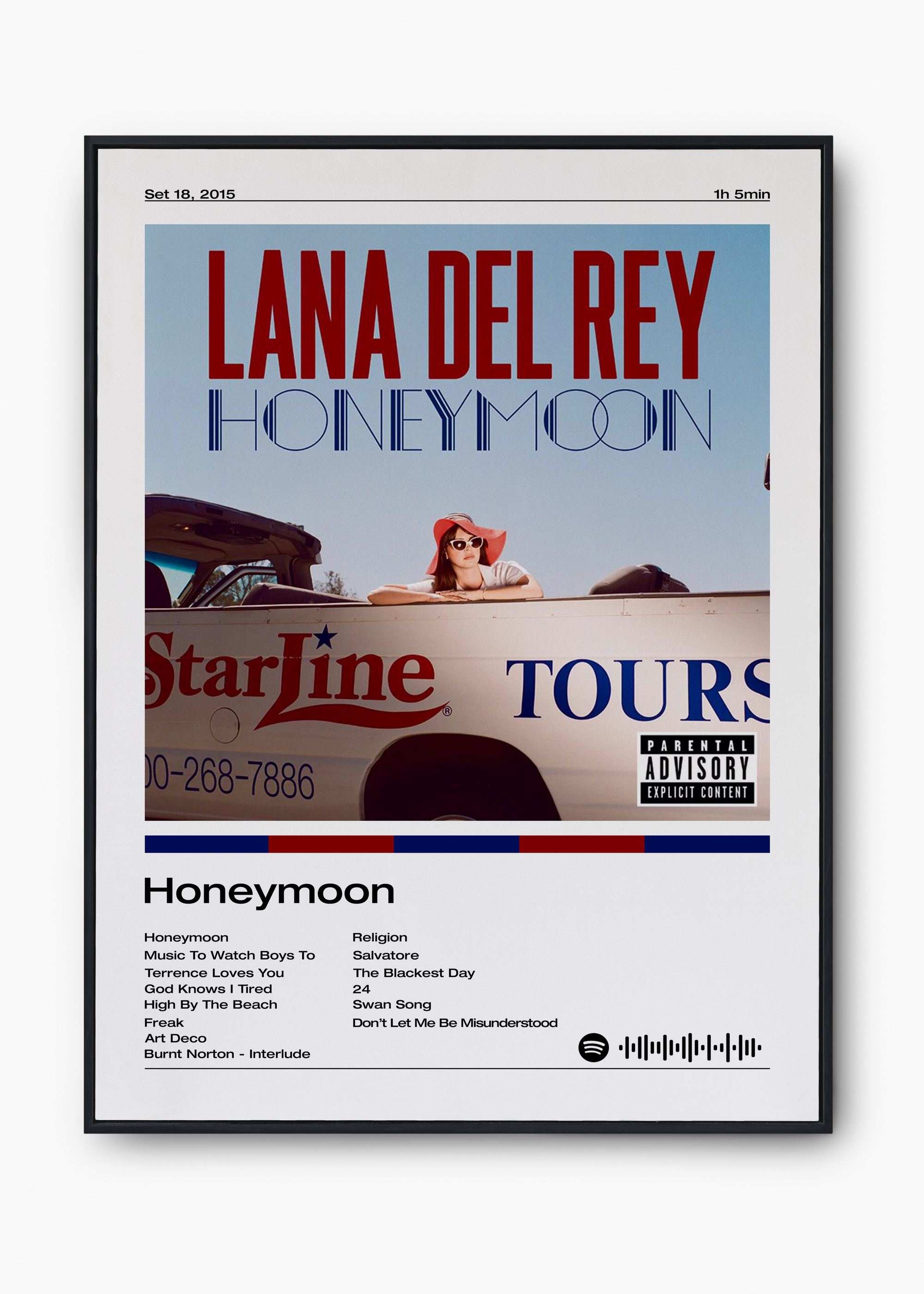 Quadro Lana Del Rey Honeymoon - 1