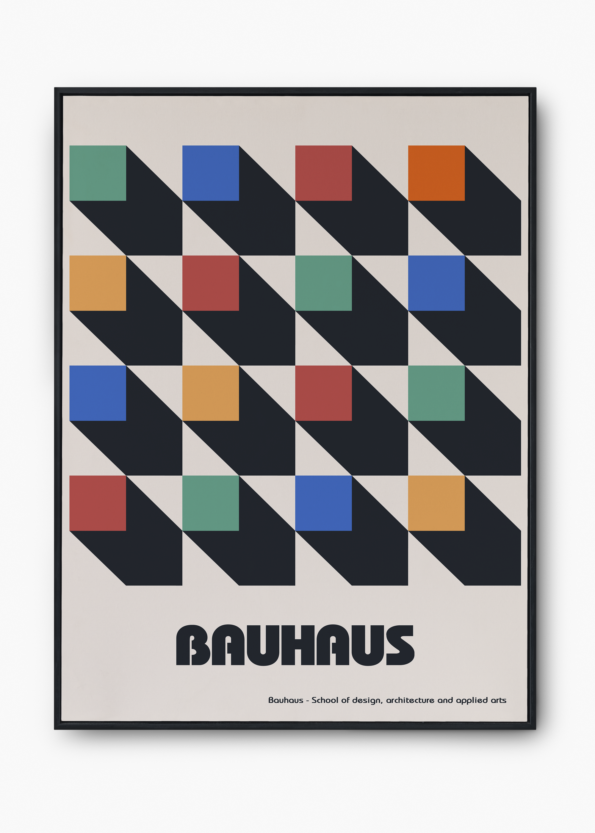 Quadro Bauhaus Retro Geometry - 1