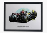 Quadro Lewis Hamilton Mercedes Last Race