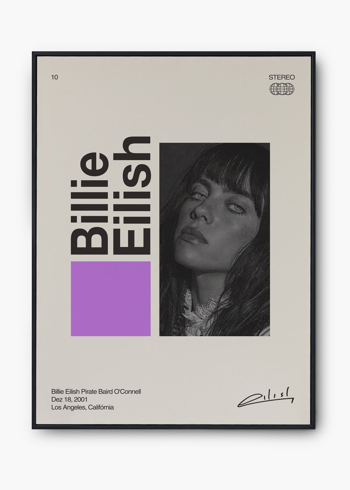 Quadro Signature Billie Eilish