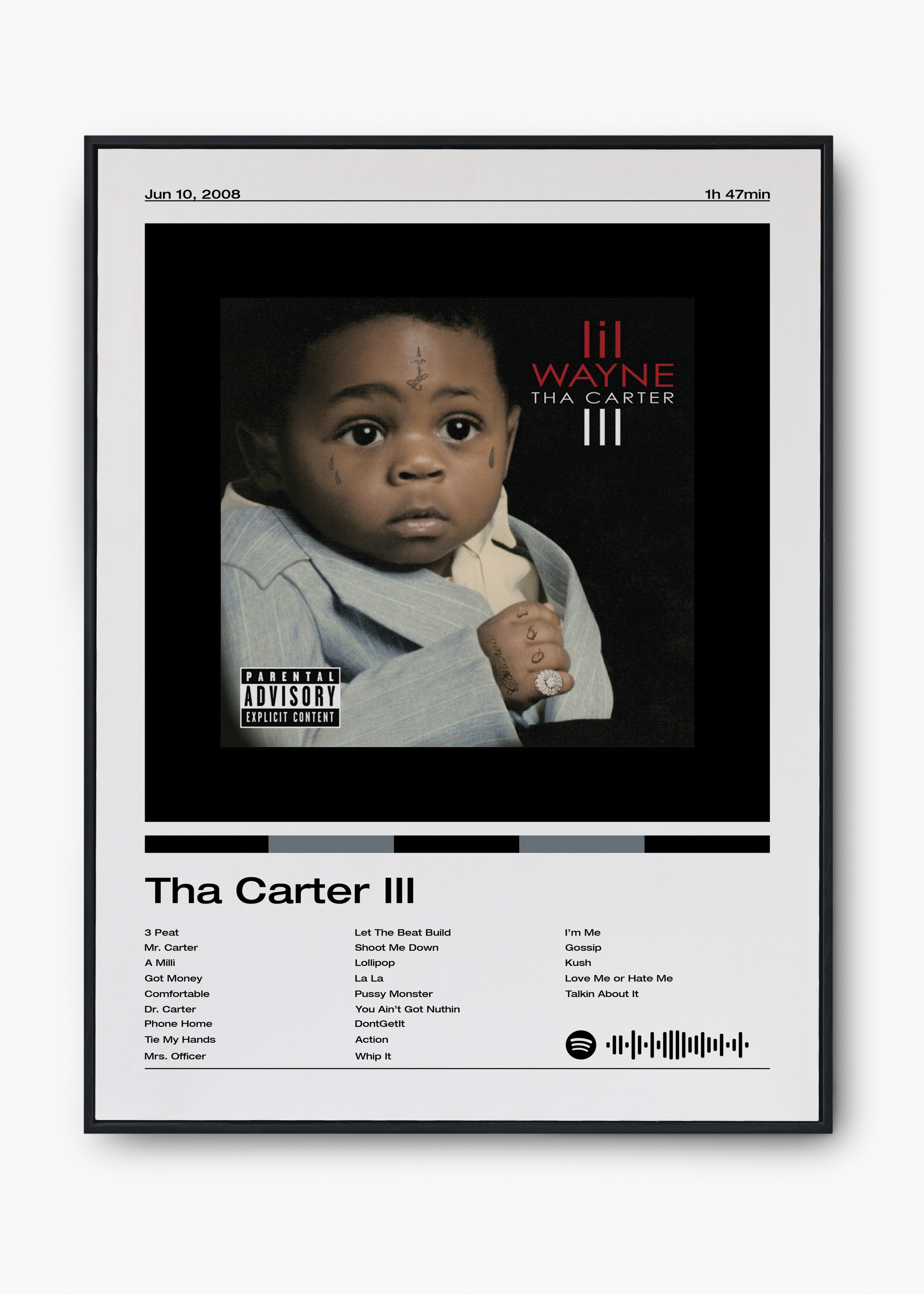 Quadro Lil Wayne Tha Carter III - 1