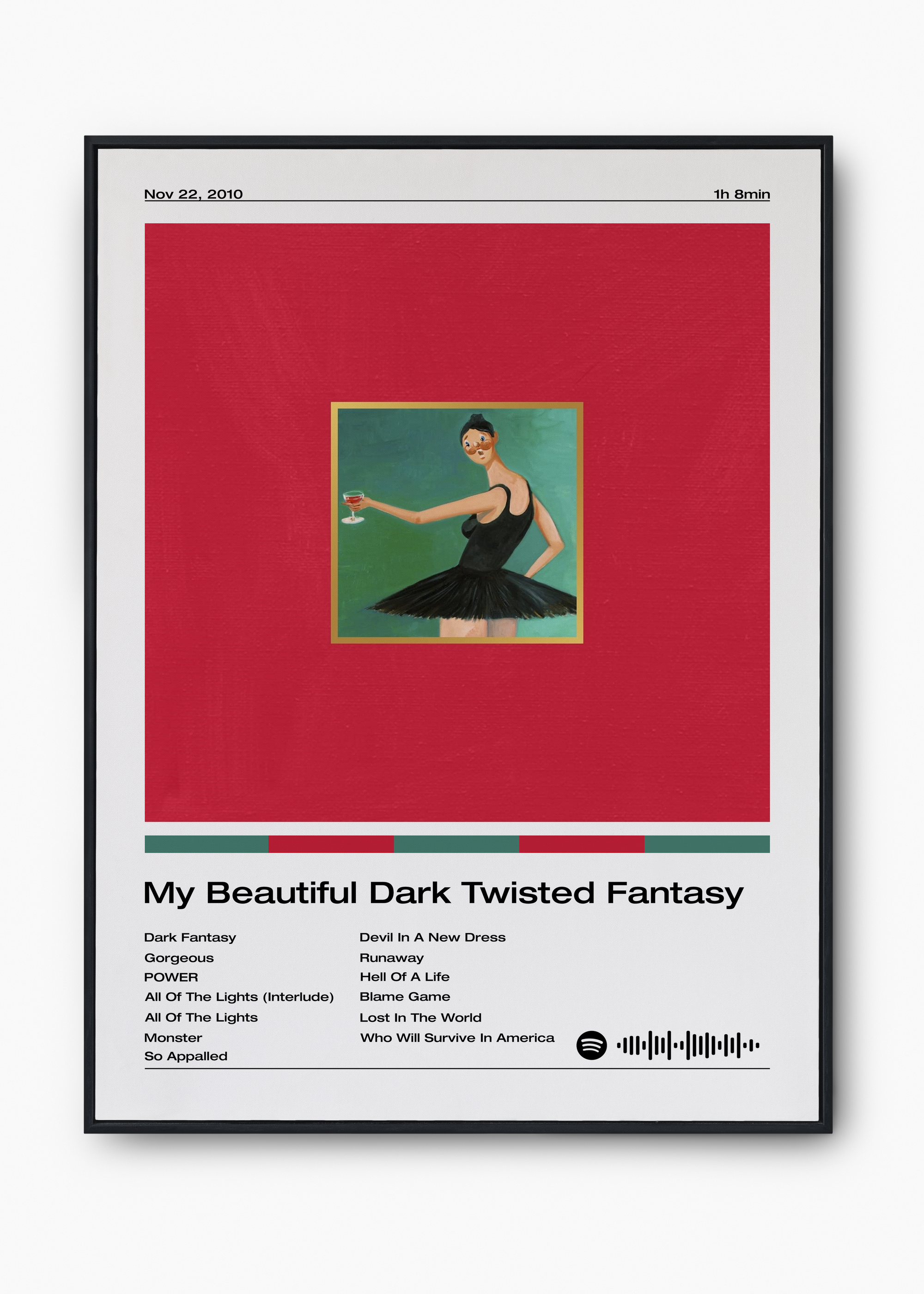 Quadro Kanye West My Beautiful Dark Twisted Fantasy - 1