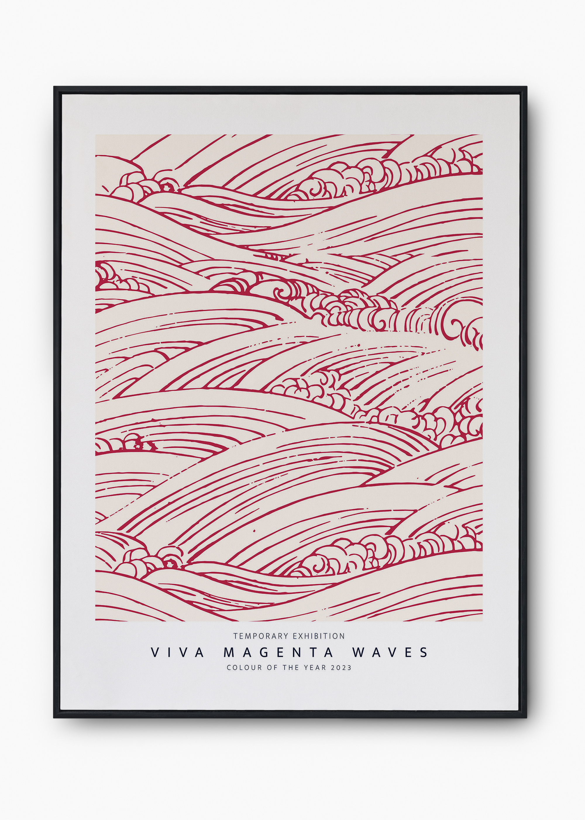 Quadro Magenta Waves - 1