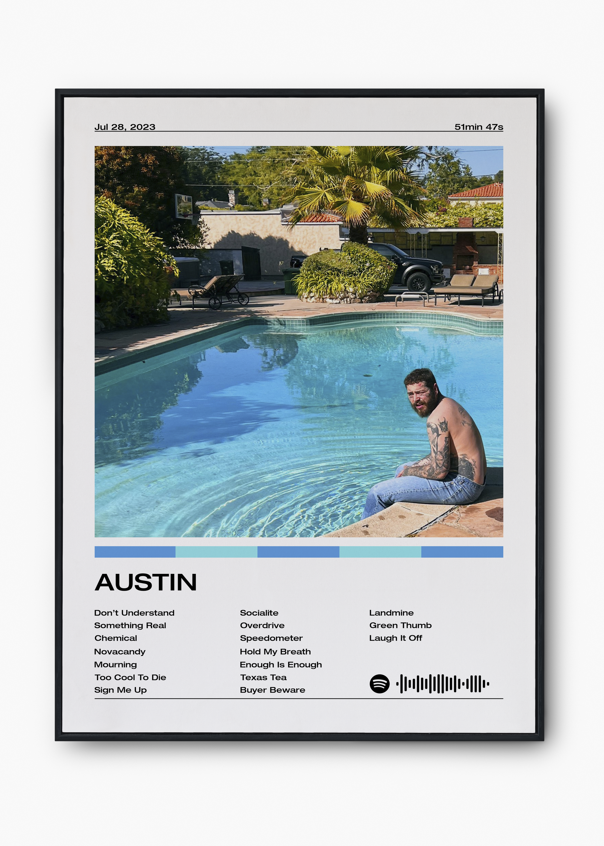 Quadro Post Malone AUSTIN - 1