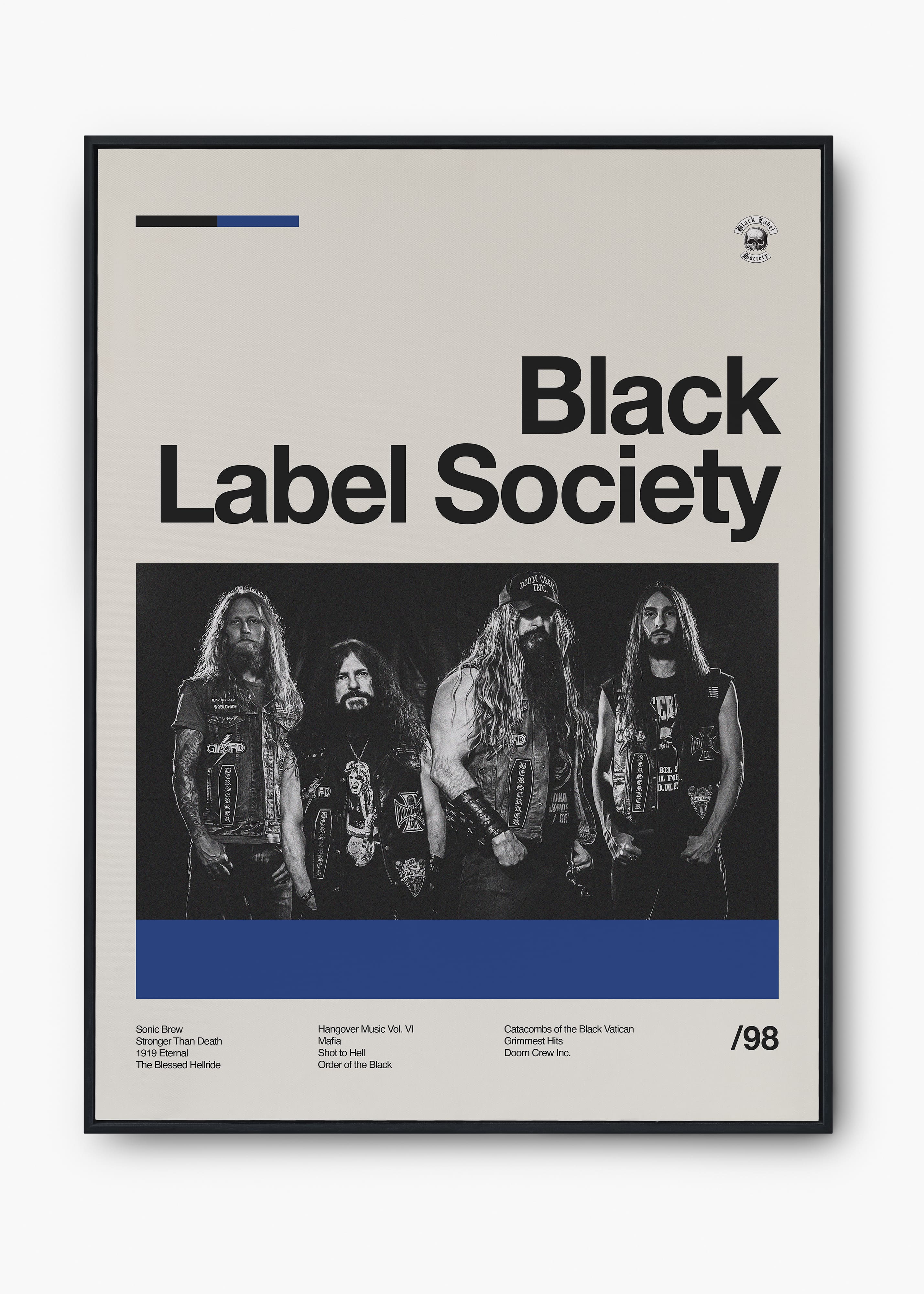 Quadro Black Label Society Banda