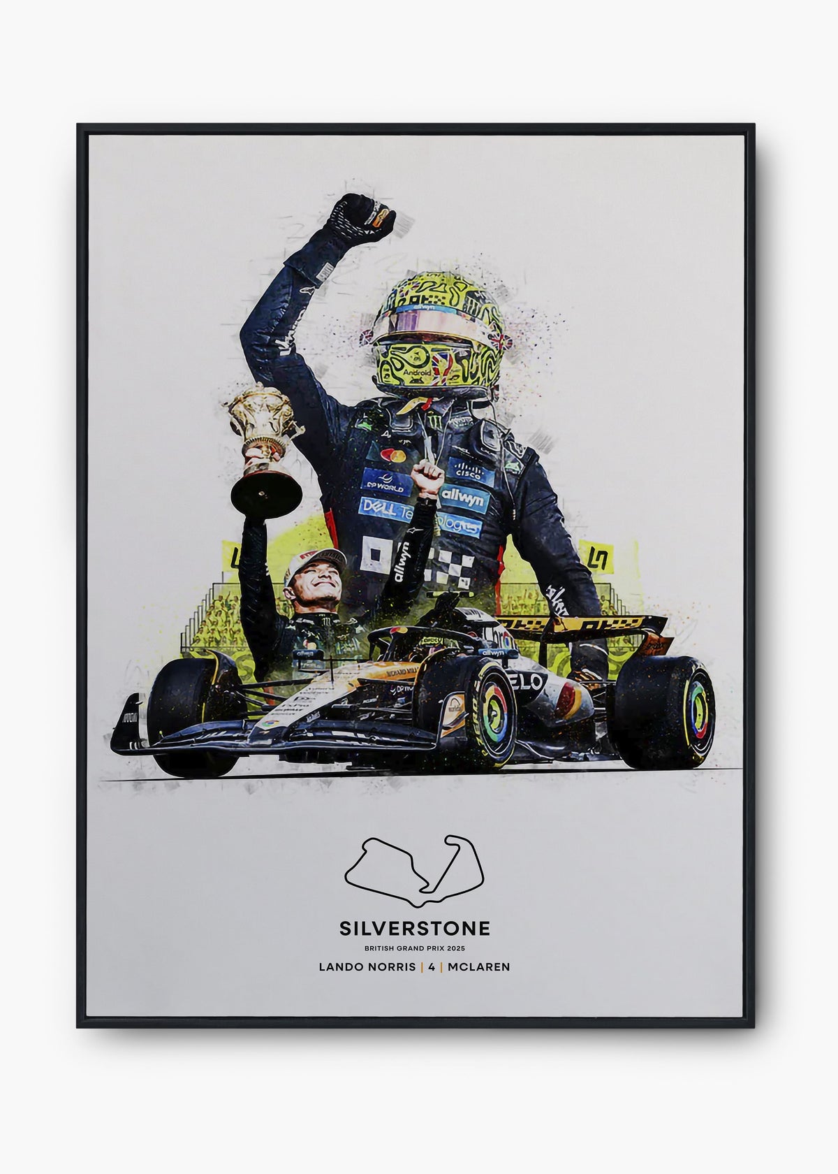 Quadro Lando Norris Silverstone 2025