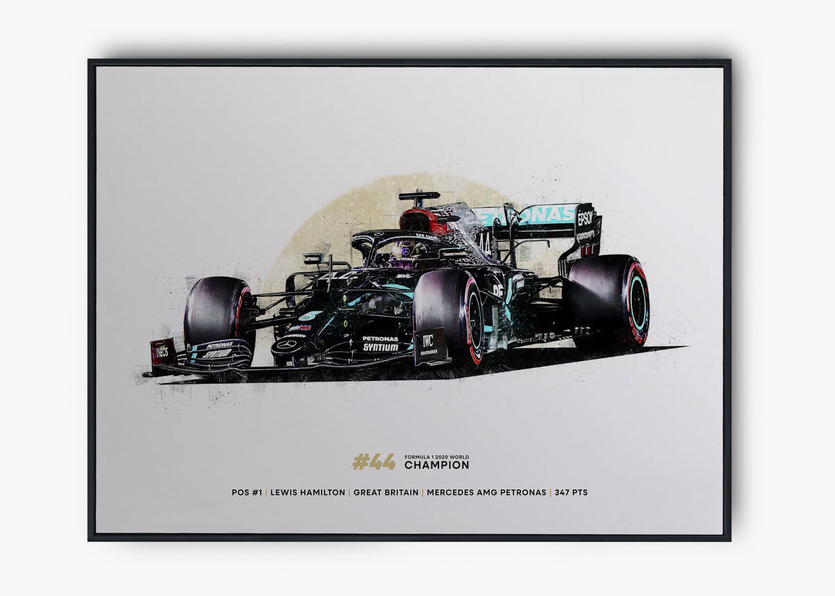 Quadro Lewis Hamilton 2020 World Champion