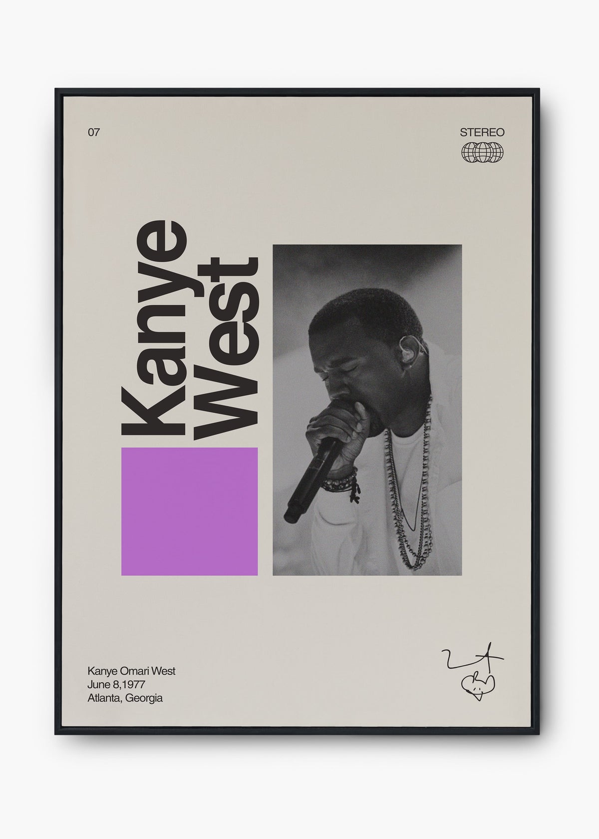 Quadro Signature Kanye West
