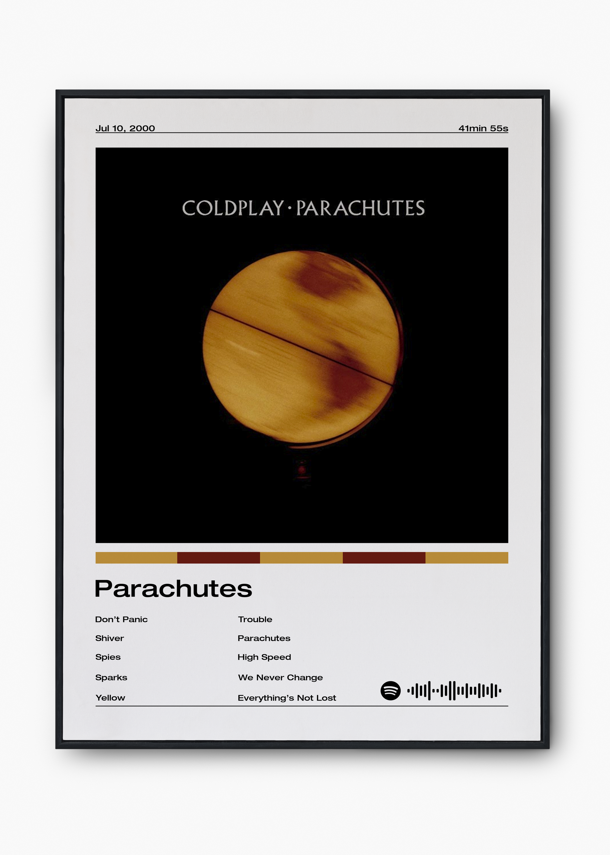 Quadro Coldplay Parachutes - 1