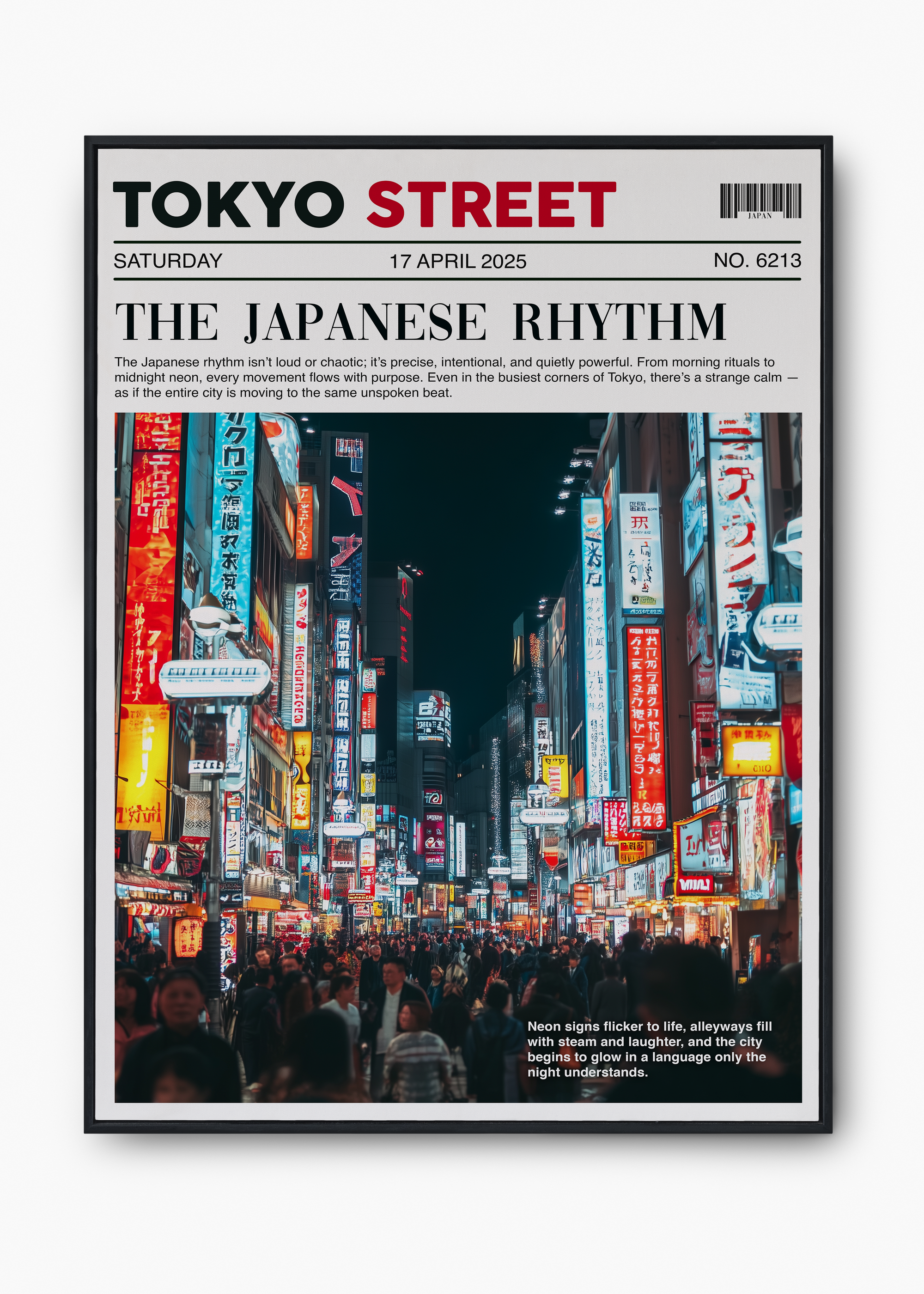 Quadro Japones Tokyo Street - 1