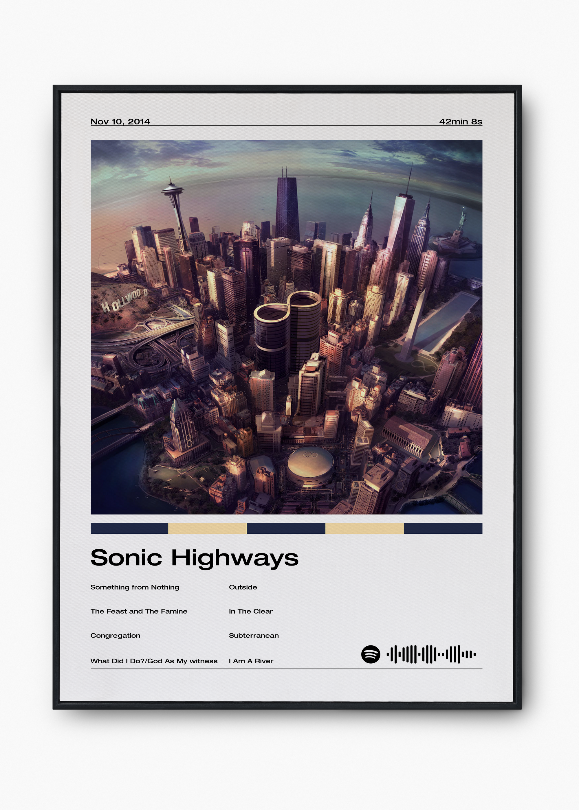 Quadro Foo Fighters Sonic Highways - 1