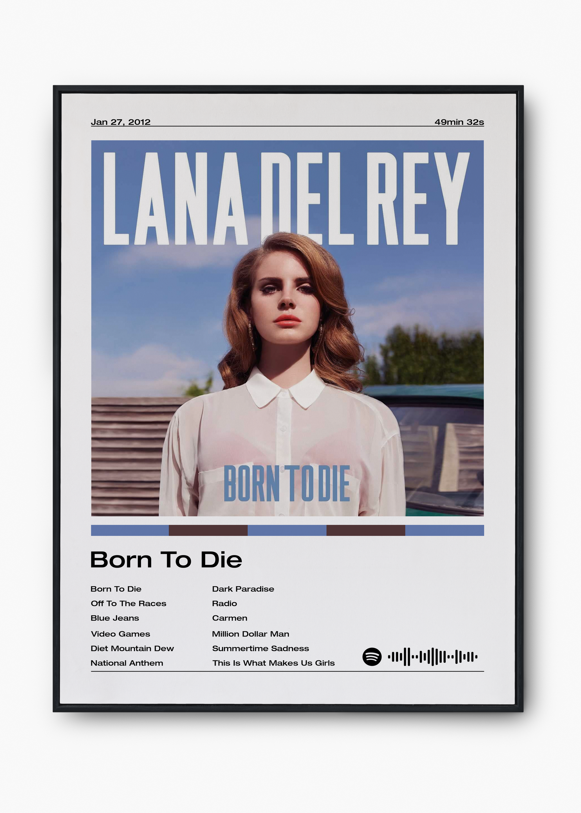 Quadro Lana Del Rey Born To Die - 1