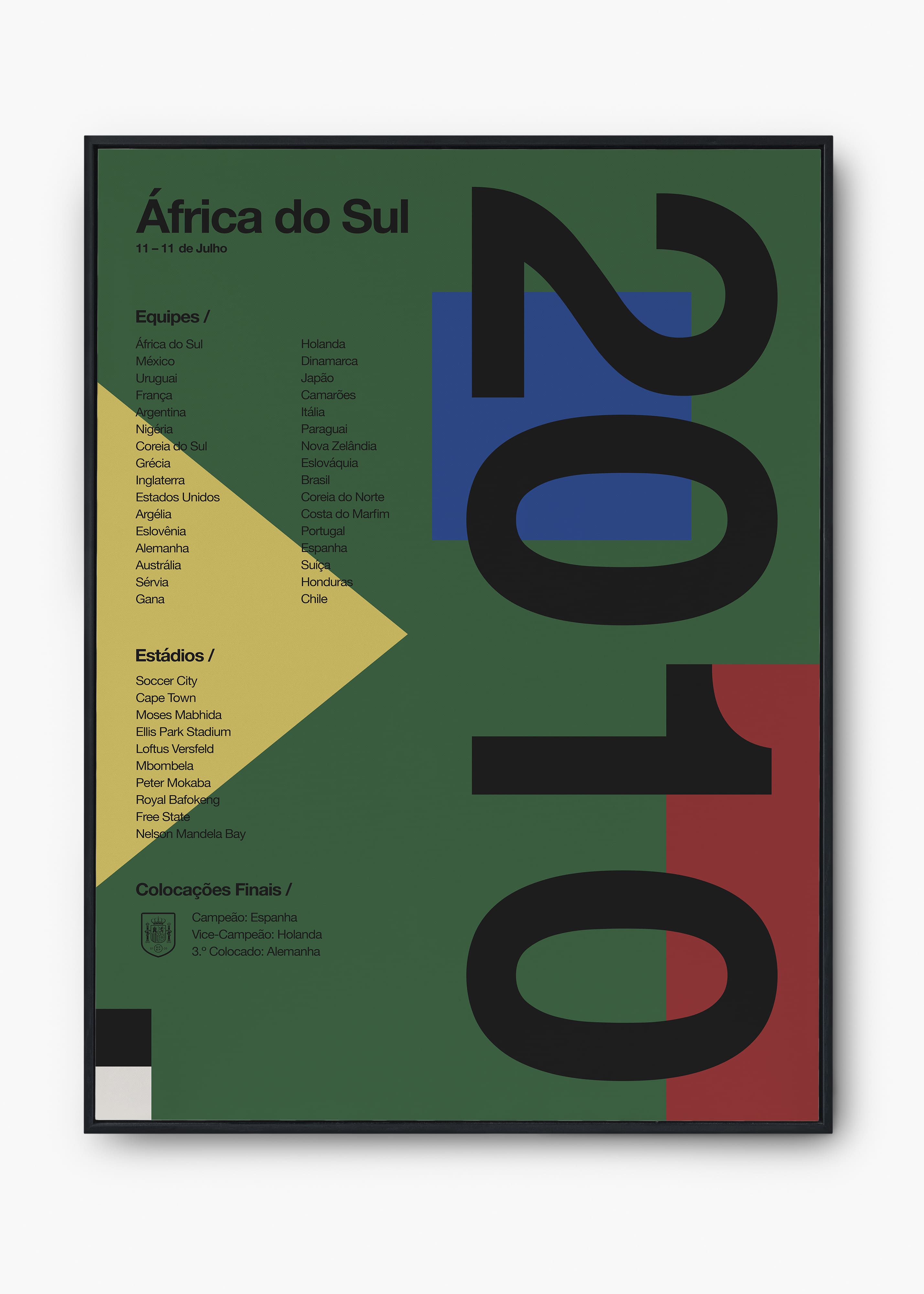 Quadro Copa do Mundo África Do Sul 2010