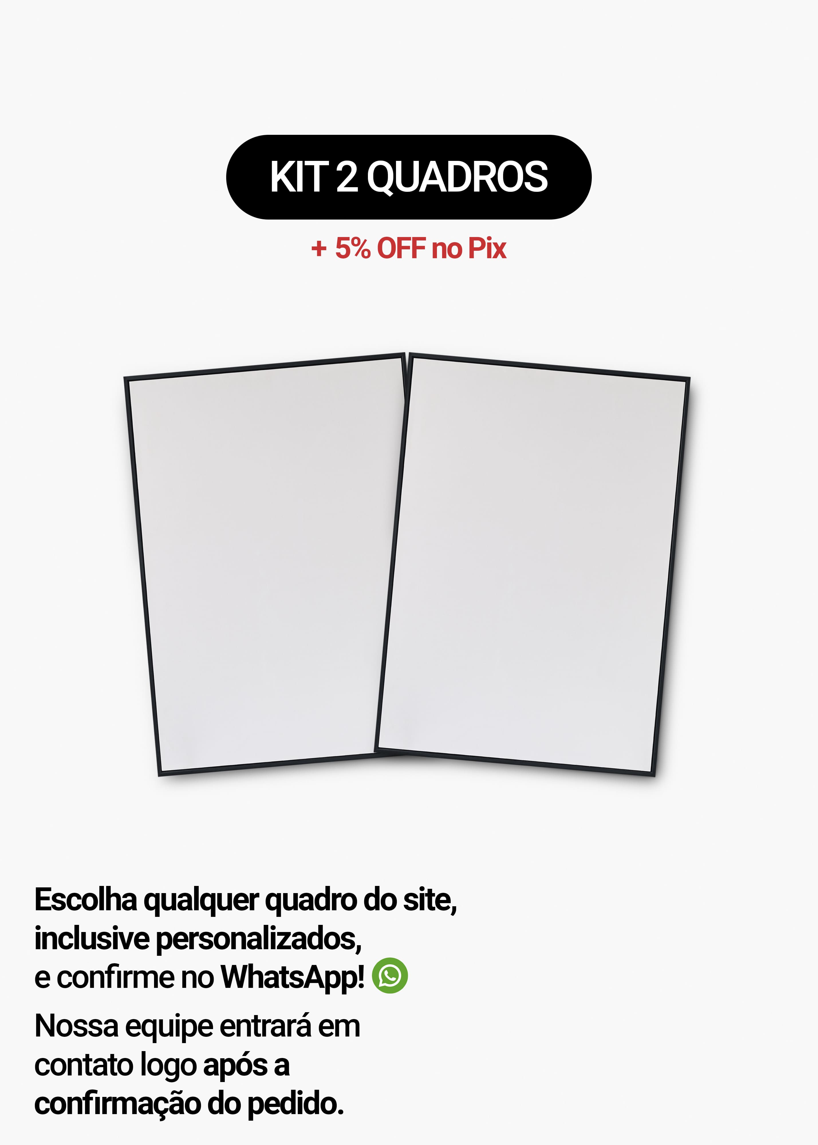 Kit 2 Quadros A Sua Escolha