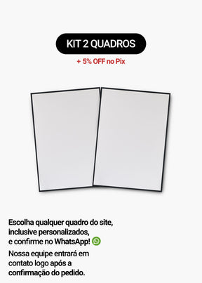 Kit 2 Quadros A Sua Escolha