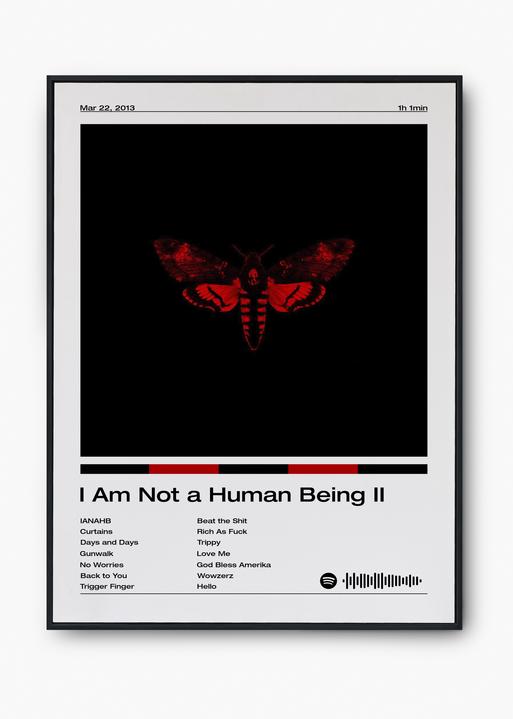 Quadro Lil Wayne I Am Not a Human Being II - 1