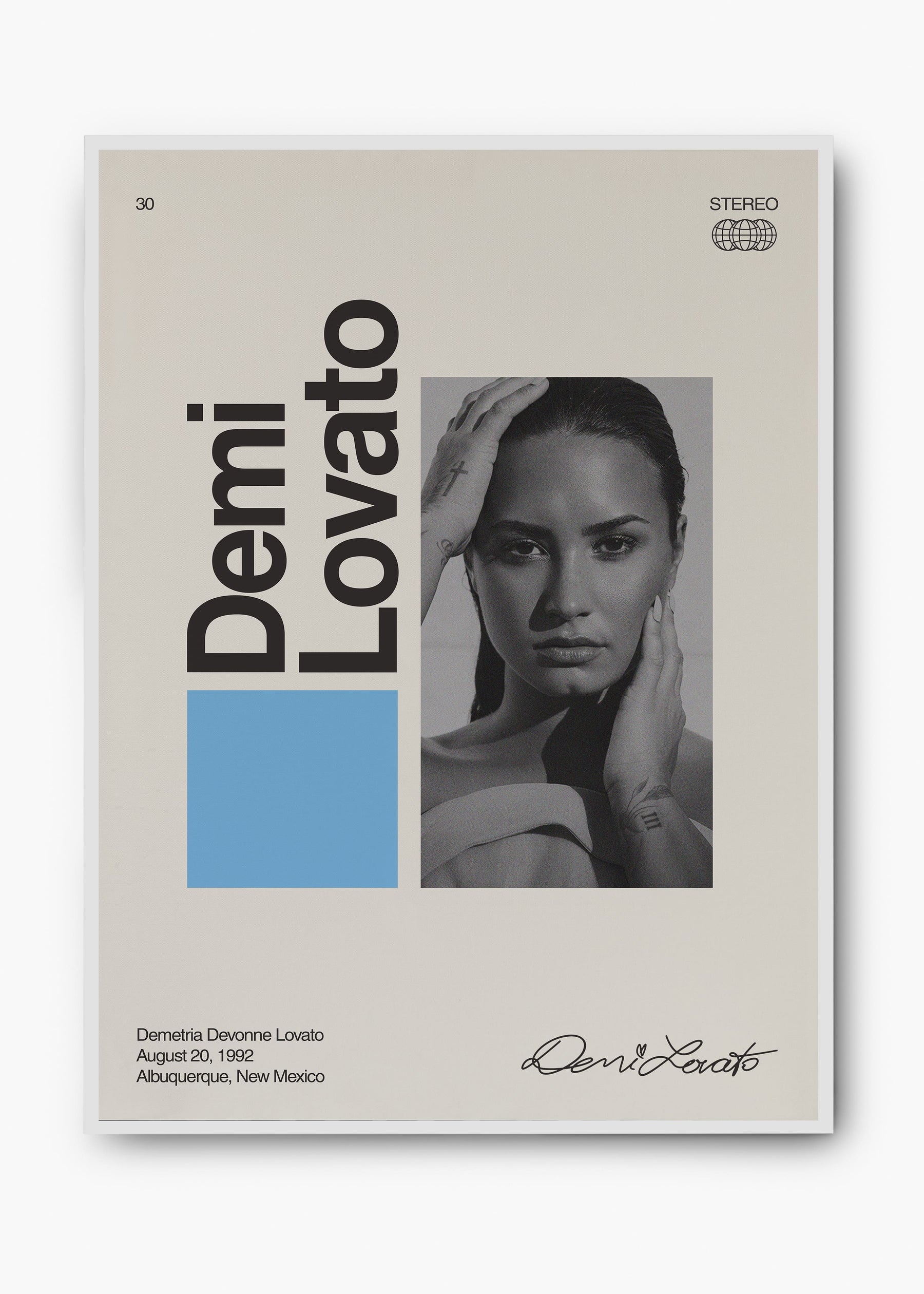 Quadro Signature Demi Lovato