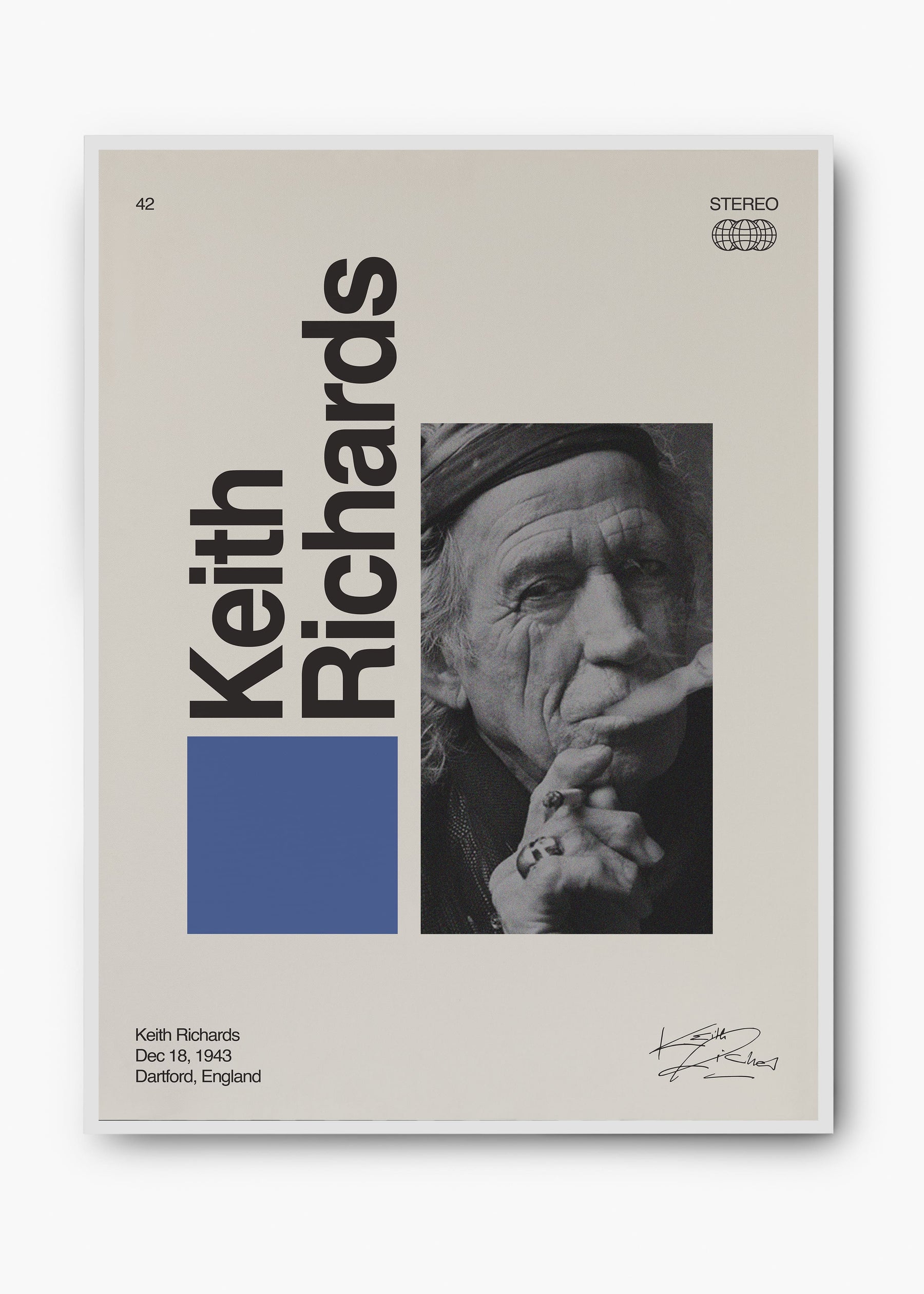 Quadro Signature Keith Richards