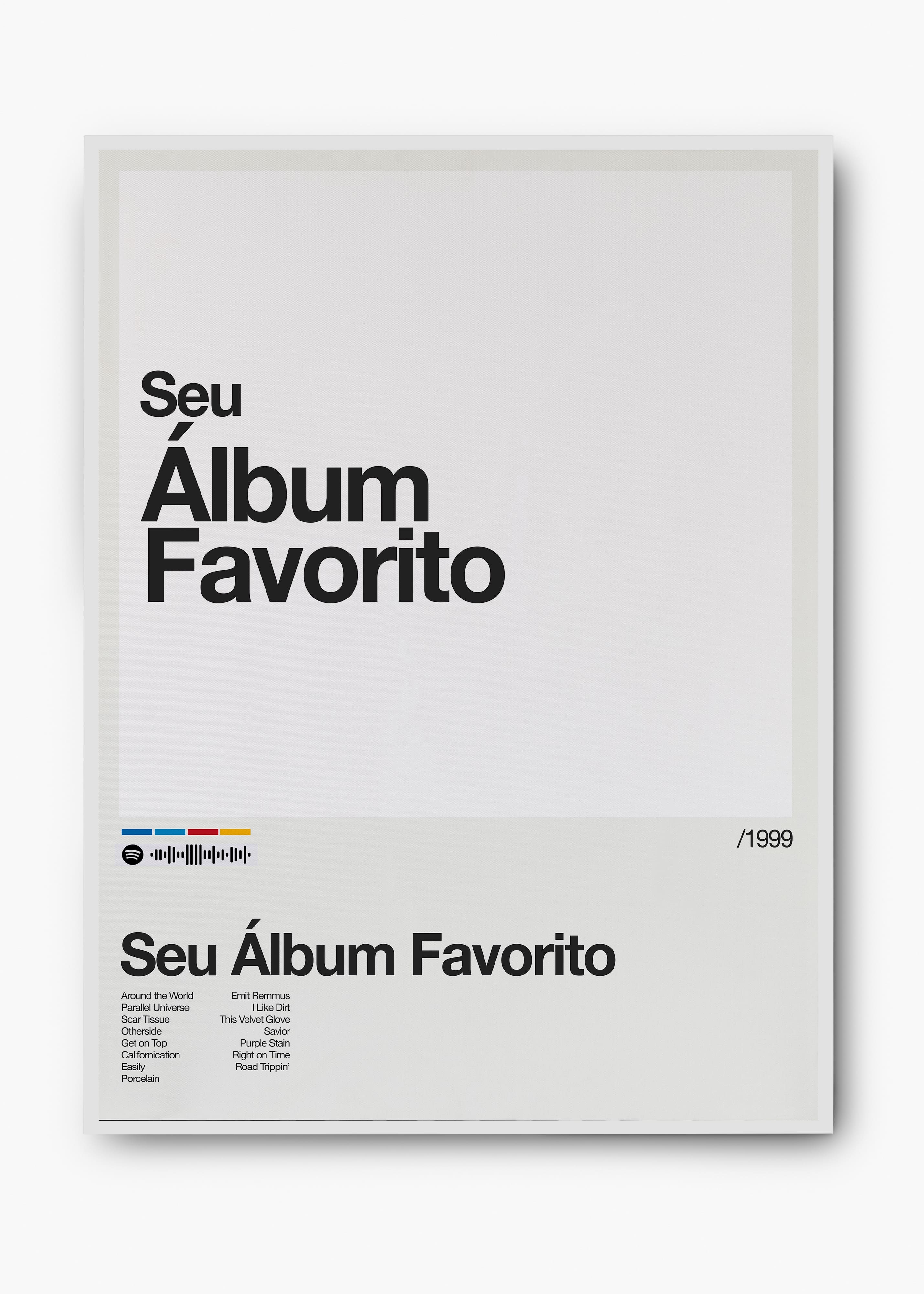 Quadro Spotify Personalizável - Álbum