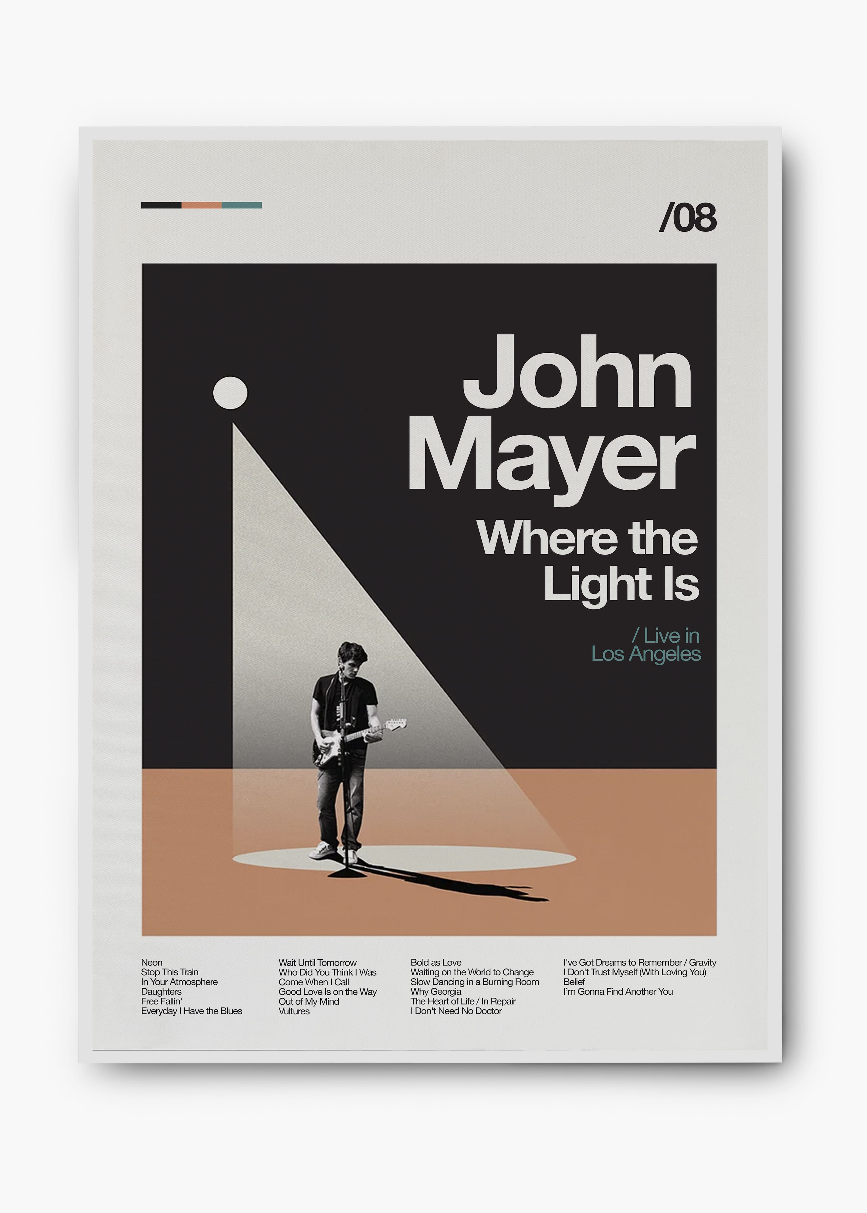 Quadro John Mayer Where the Light Is