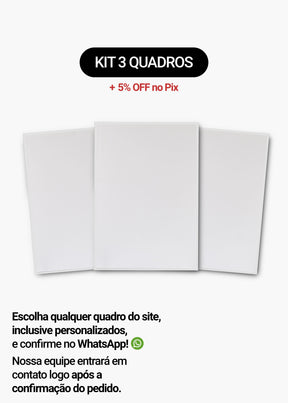 Kit 3 Quadros A Sua Escolha