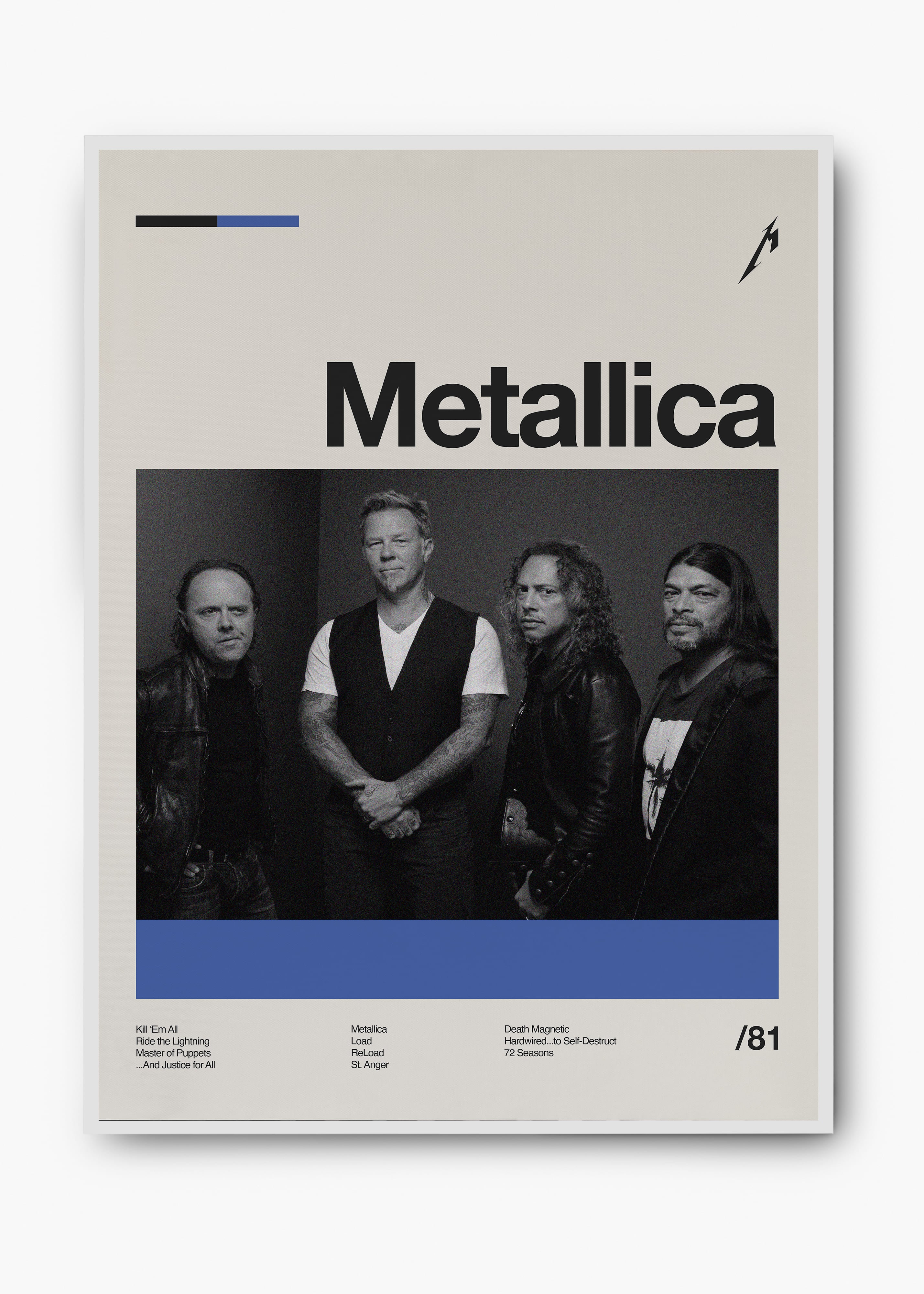 Quadro Metallica Banda